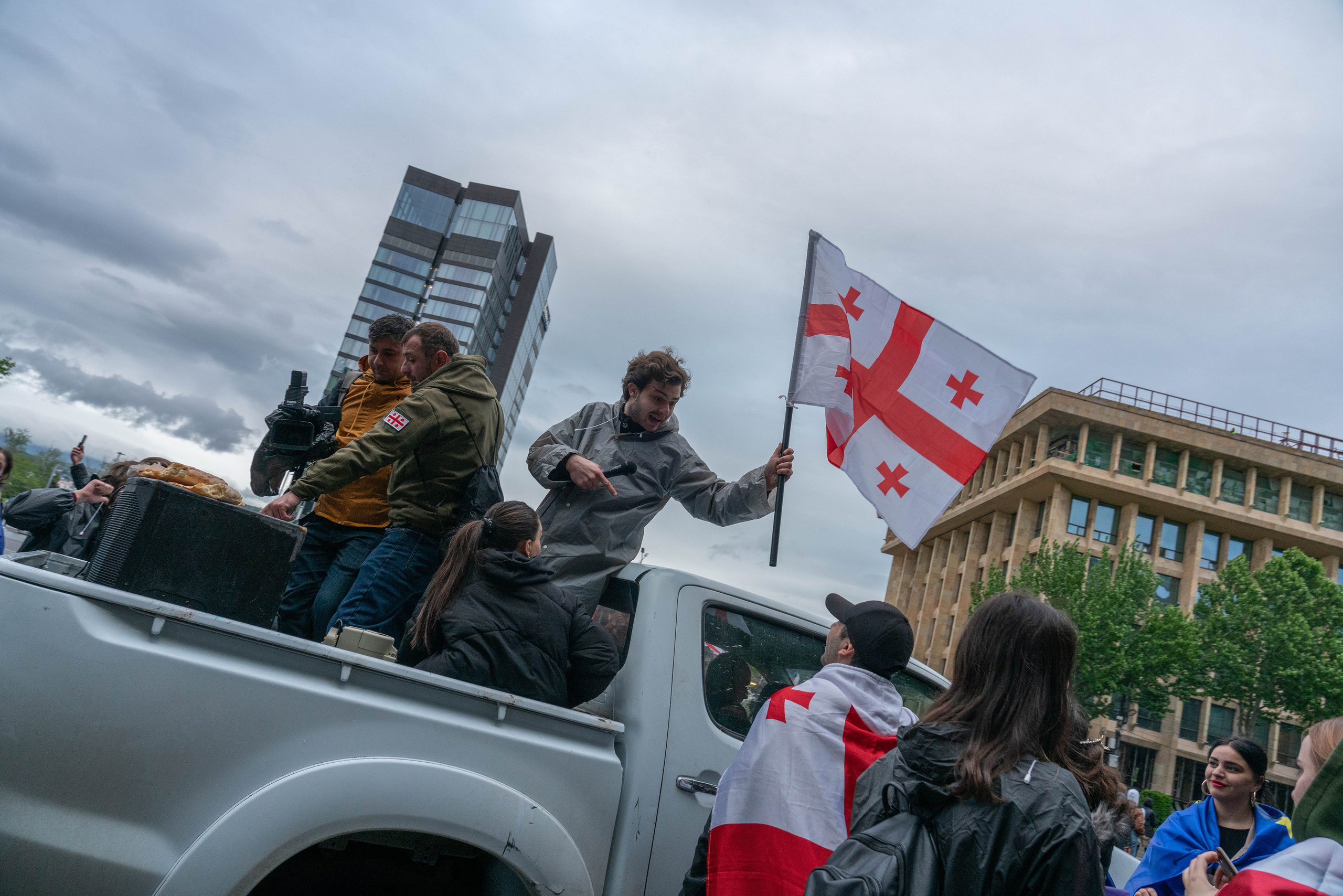 Georgia against the “foreign agents” law. Marina Sycheva
