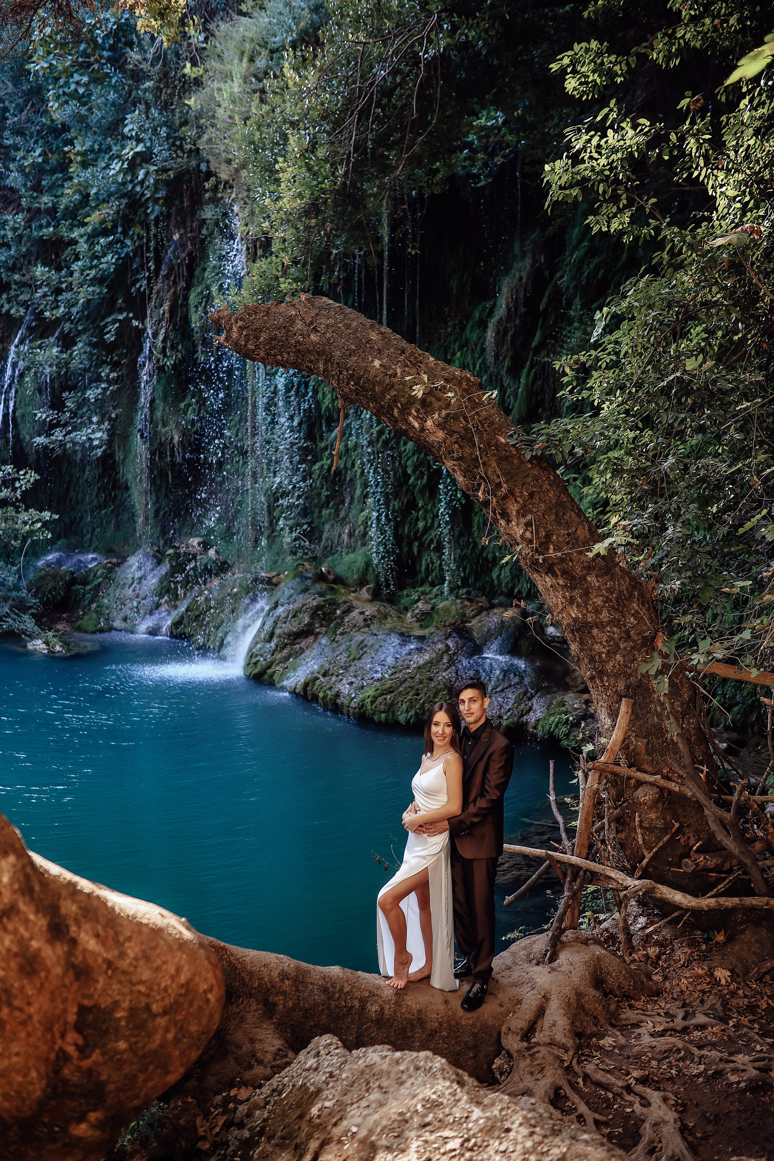 Photoshooting at Kurshunlu waterfall. Photographer in Turkey, Antalya, Kemer, Belek, Side, Kas, Fethiye