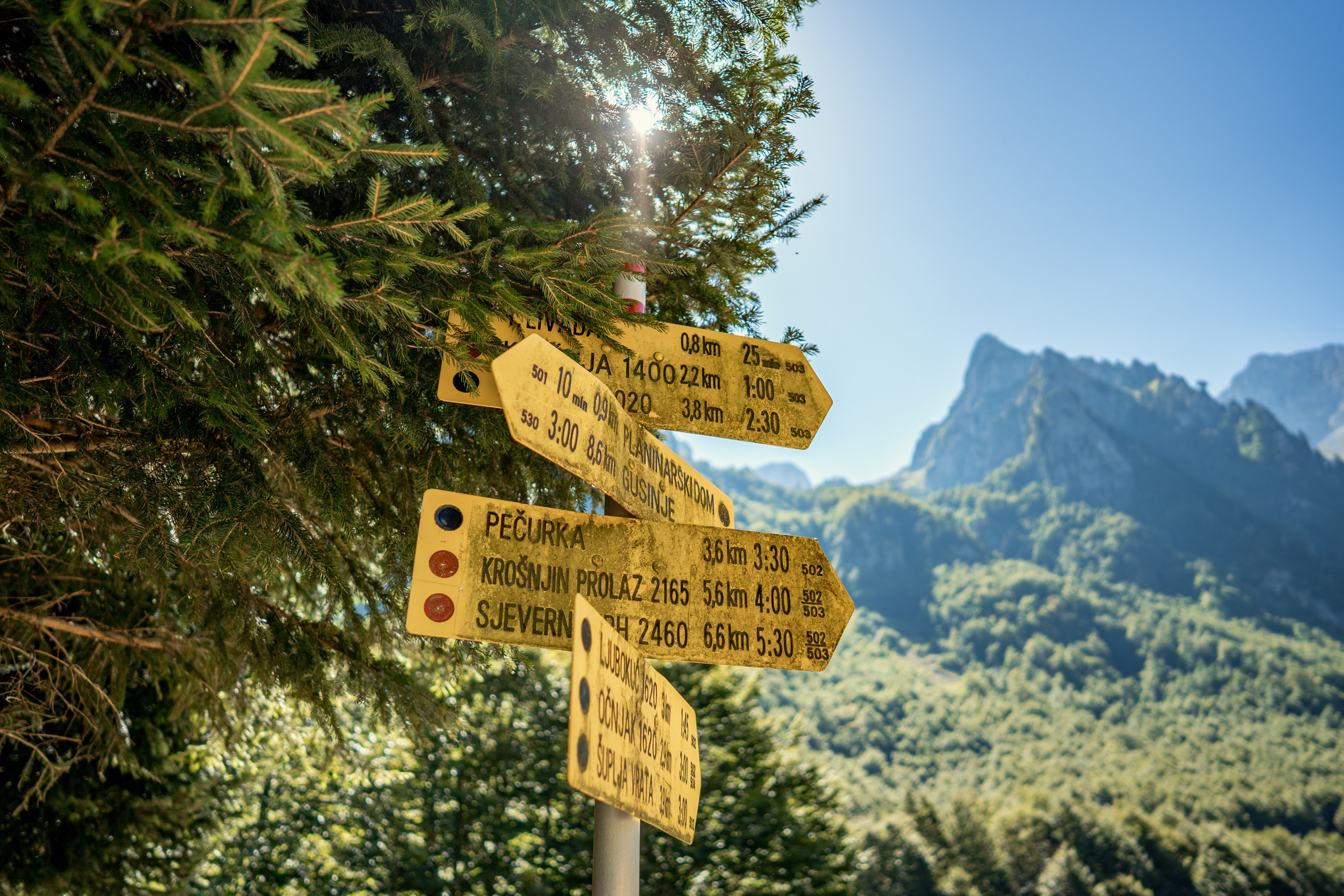 Het Nationaal Park Prokletje in Montenegro