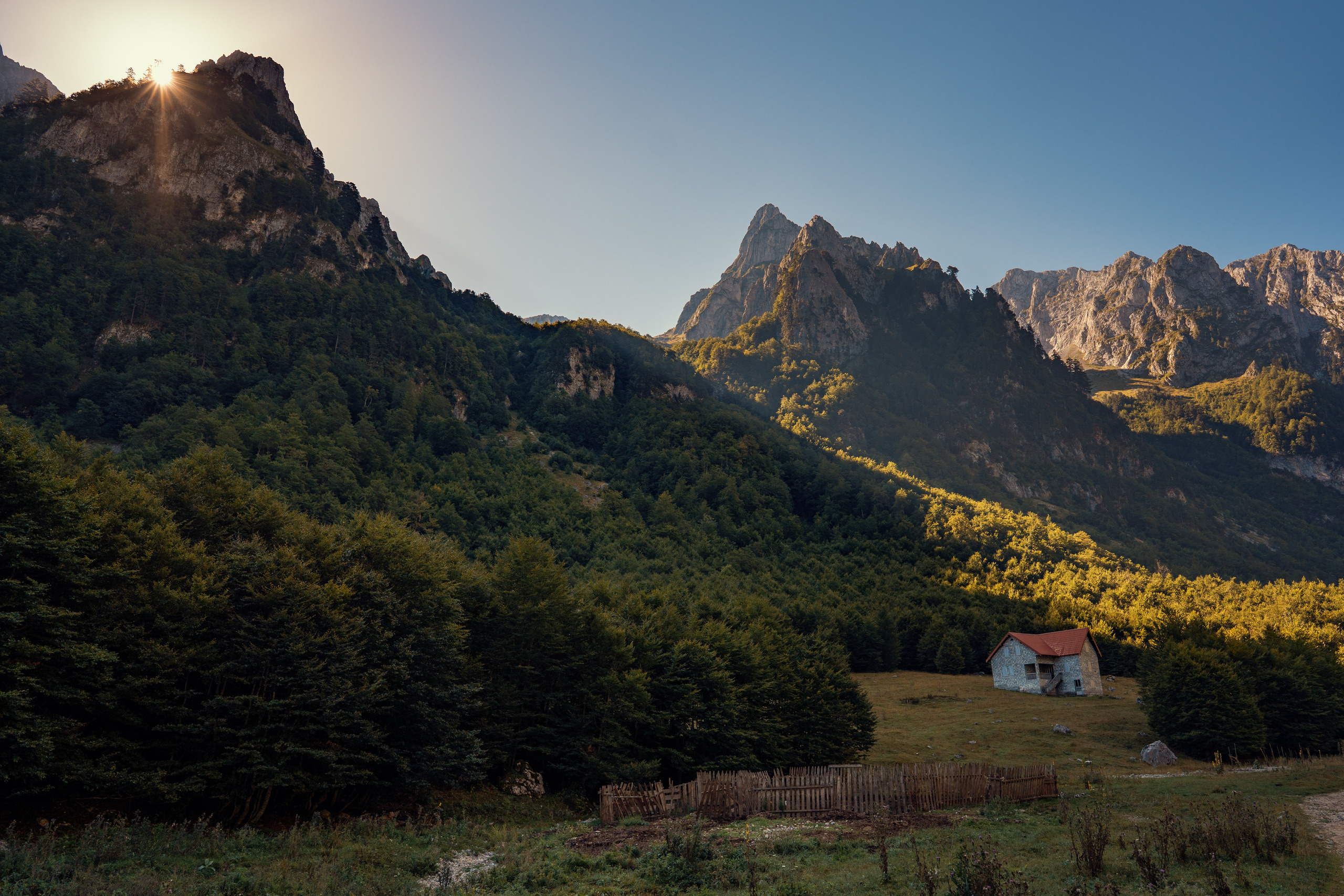 Het Nationaal Park Prokletje in Montenegro