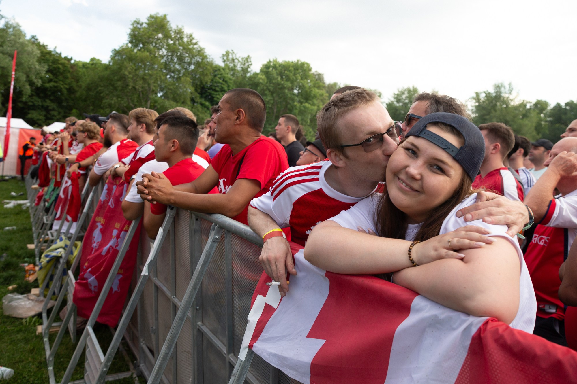 UEFA Champions League Final. Arsenal vs PSG. Budapest 2026. Arsenal Fan Zone. Photographer in Budapest — Yura Knyazev