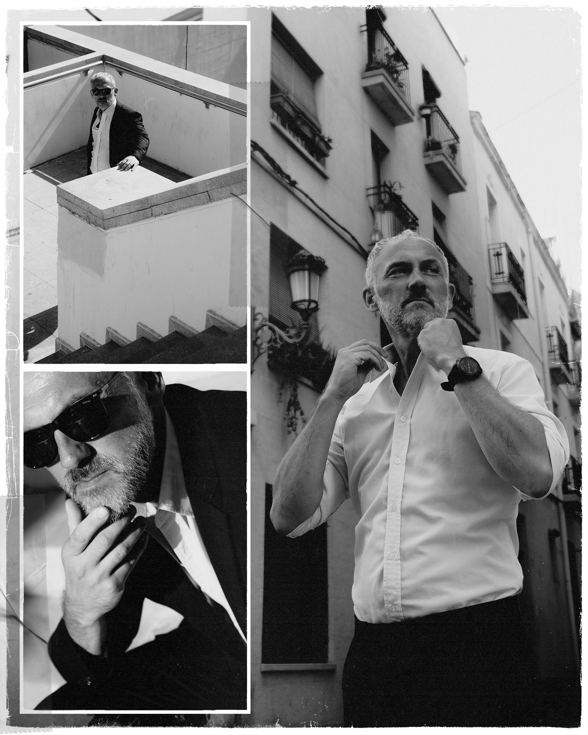 Портретная фотосессия музыканта Robert Skarsbakk в старом городе Аликанте для обложки альбома — Фотограф Андрей Луковников