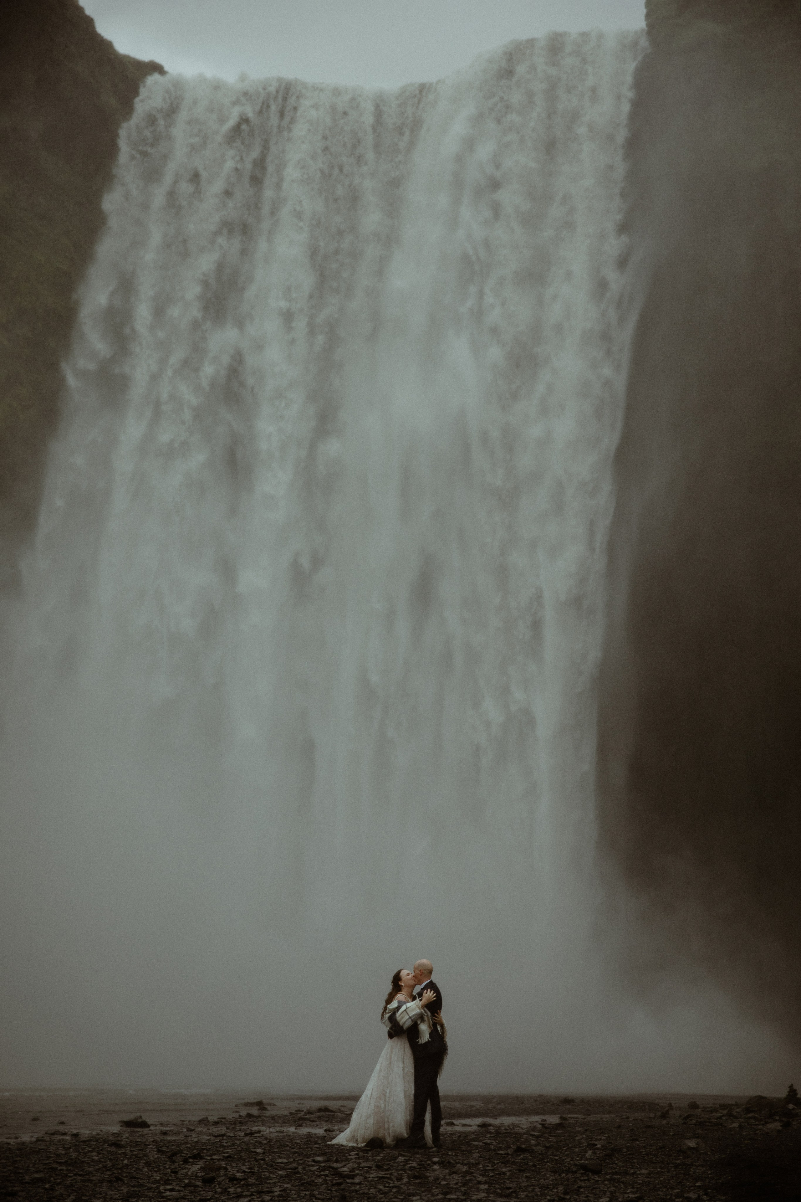 Iceland Elopement at Black Sand Beach. Iceland elopement photographer & videographer