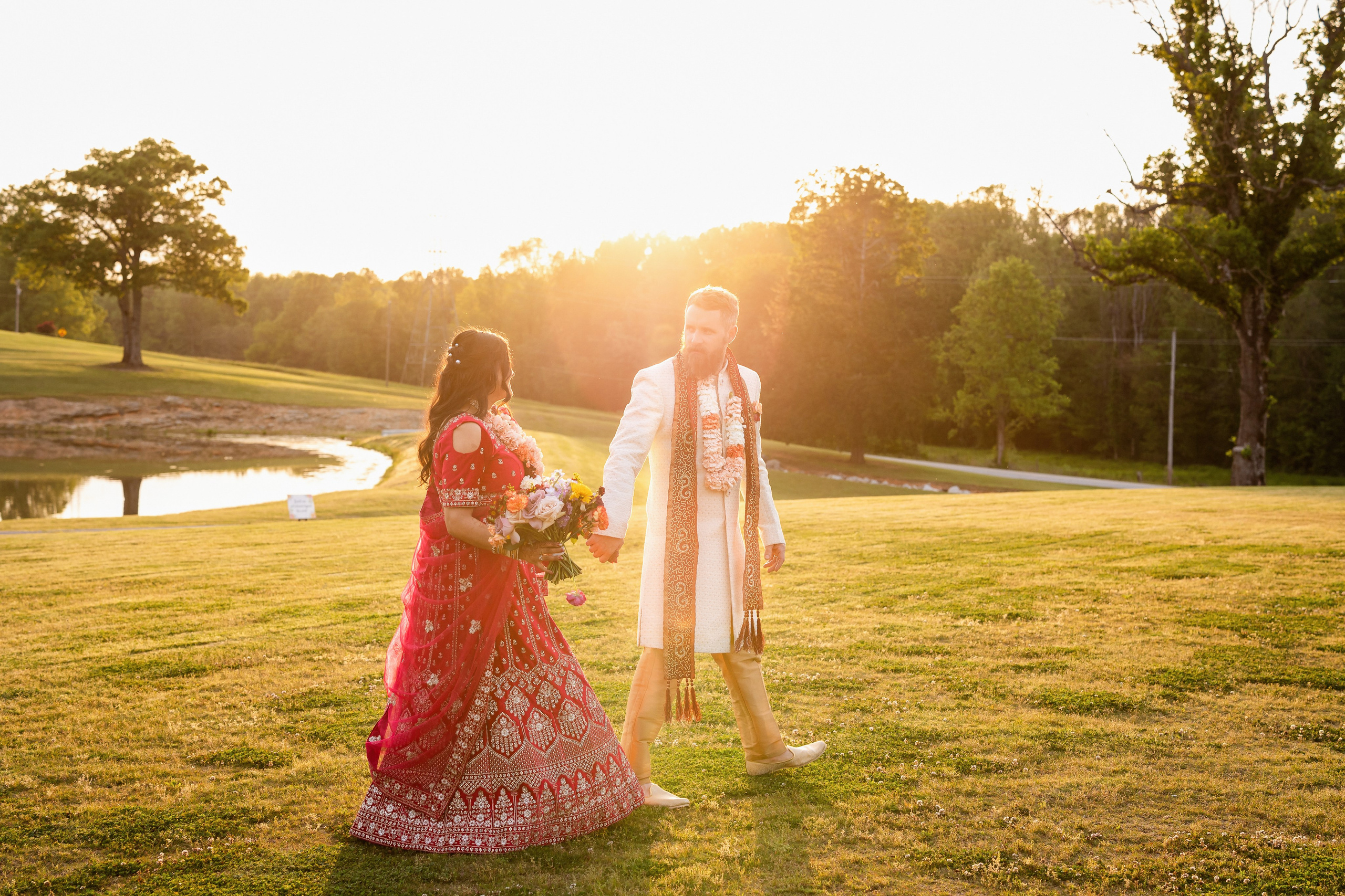 Daniel’s and Ruchi Fusion Wedding Celebration at The Venue At Rose Spring Farm. Wedding and portrait photography in Greenville SC