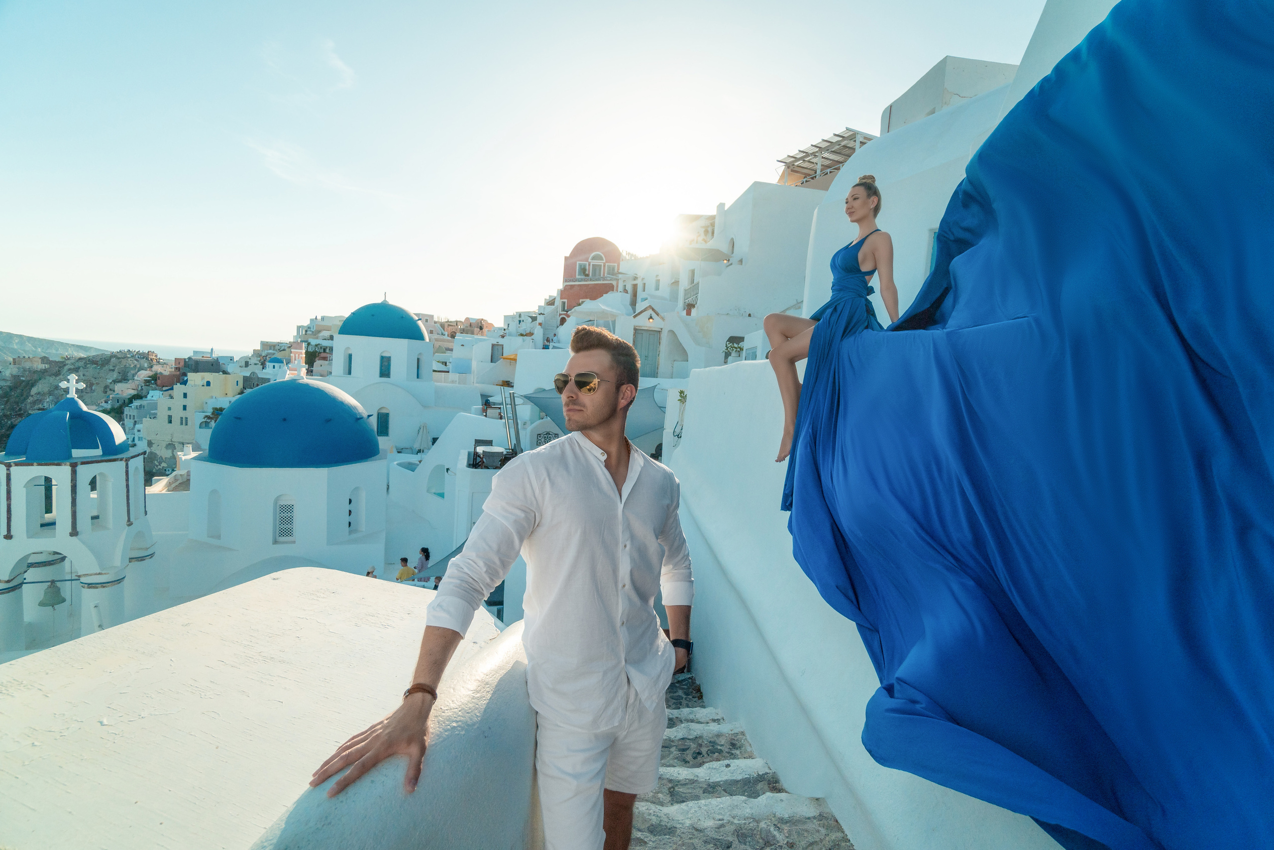 "Couples Flying Dress Photoshoot"