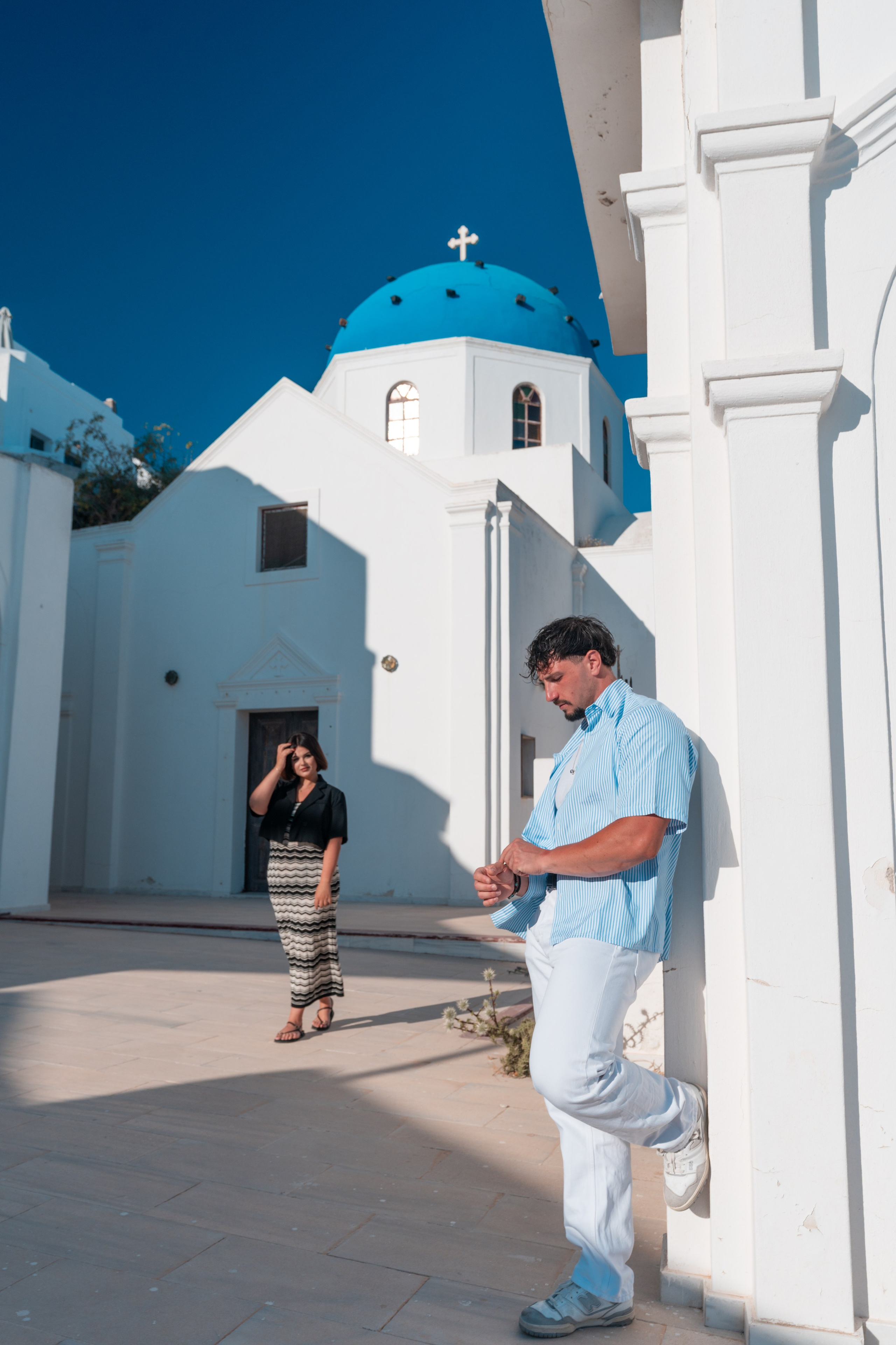 Photoshoot locations in Santorini, photo by SokoLOVE. Photographer in Santorini SokoLOVE Alex| Flying Dress Santorini