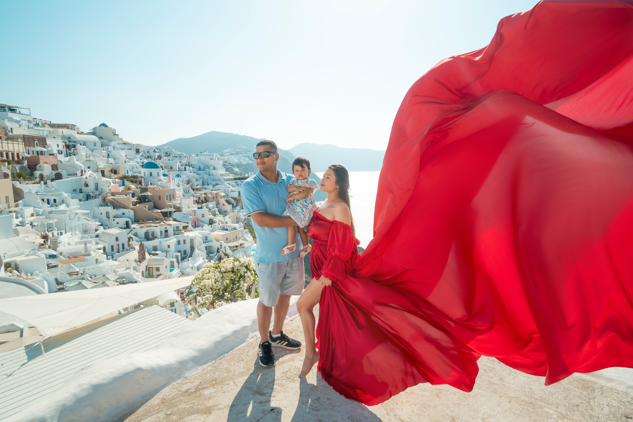 flying dress and family