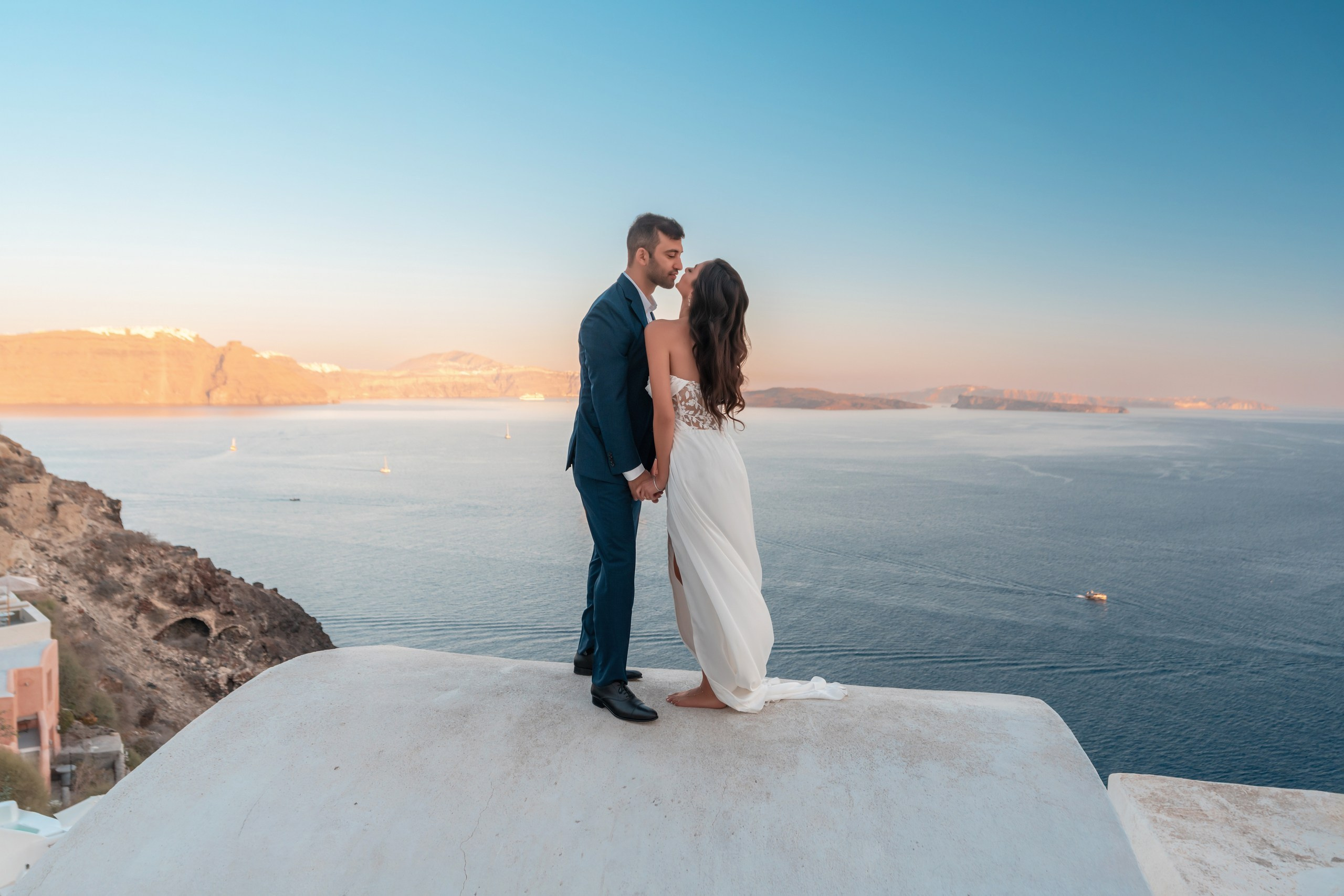 She Said Yes in Santorini! Magical Marriage Proposal | Sokolove Photography. Photographer in Santorini SokoLOVE Alex| Flying Dress Santorini