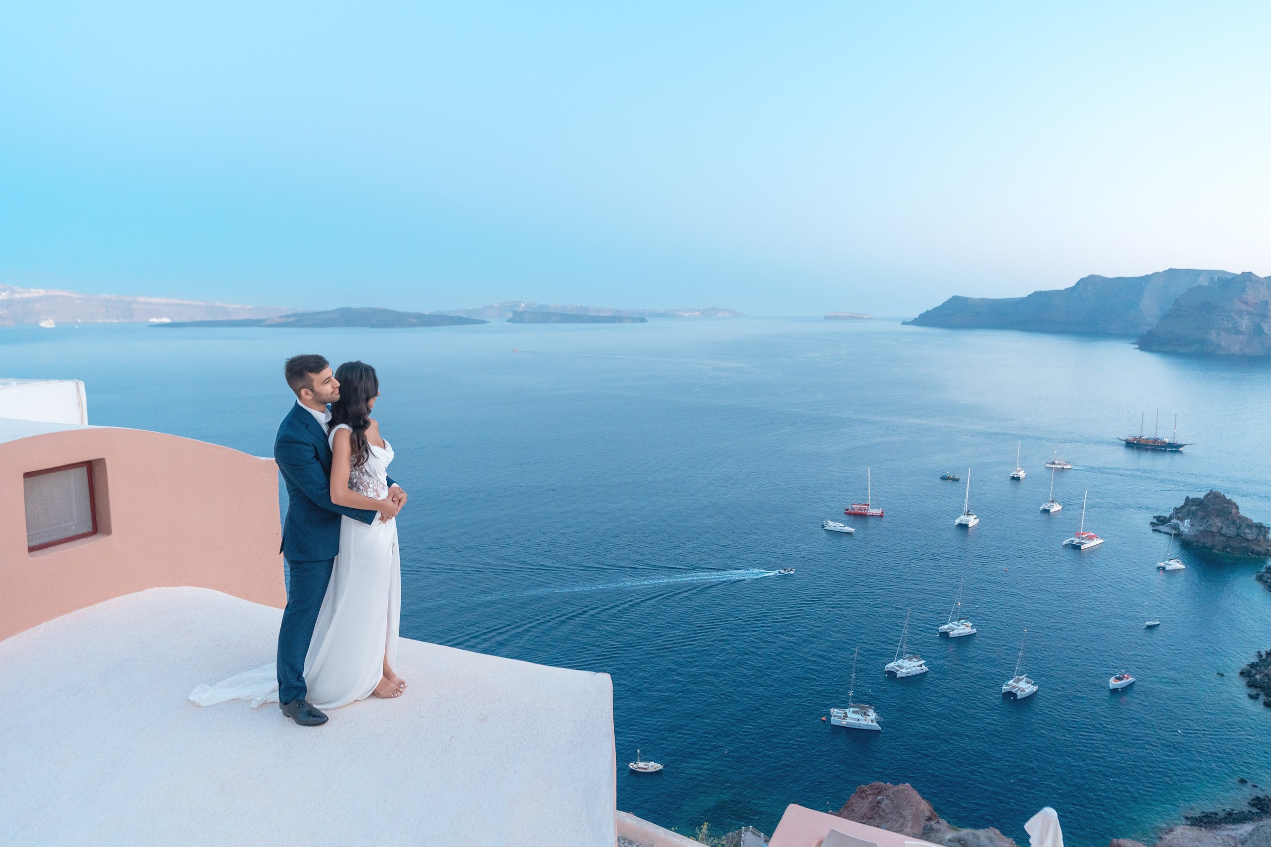 She Said Yes in Santorini! Magical Marriage Proposal | Sokolove Photography. Photographer in Santorini SokoLOVE Alex| Flying Dress Santorini