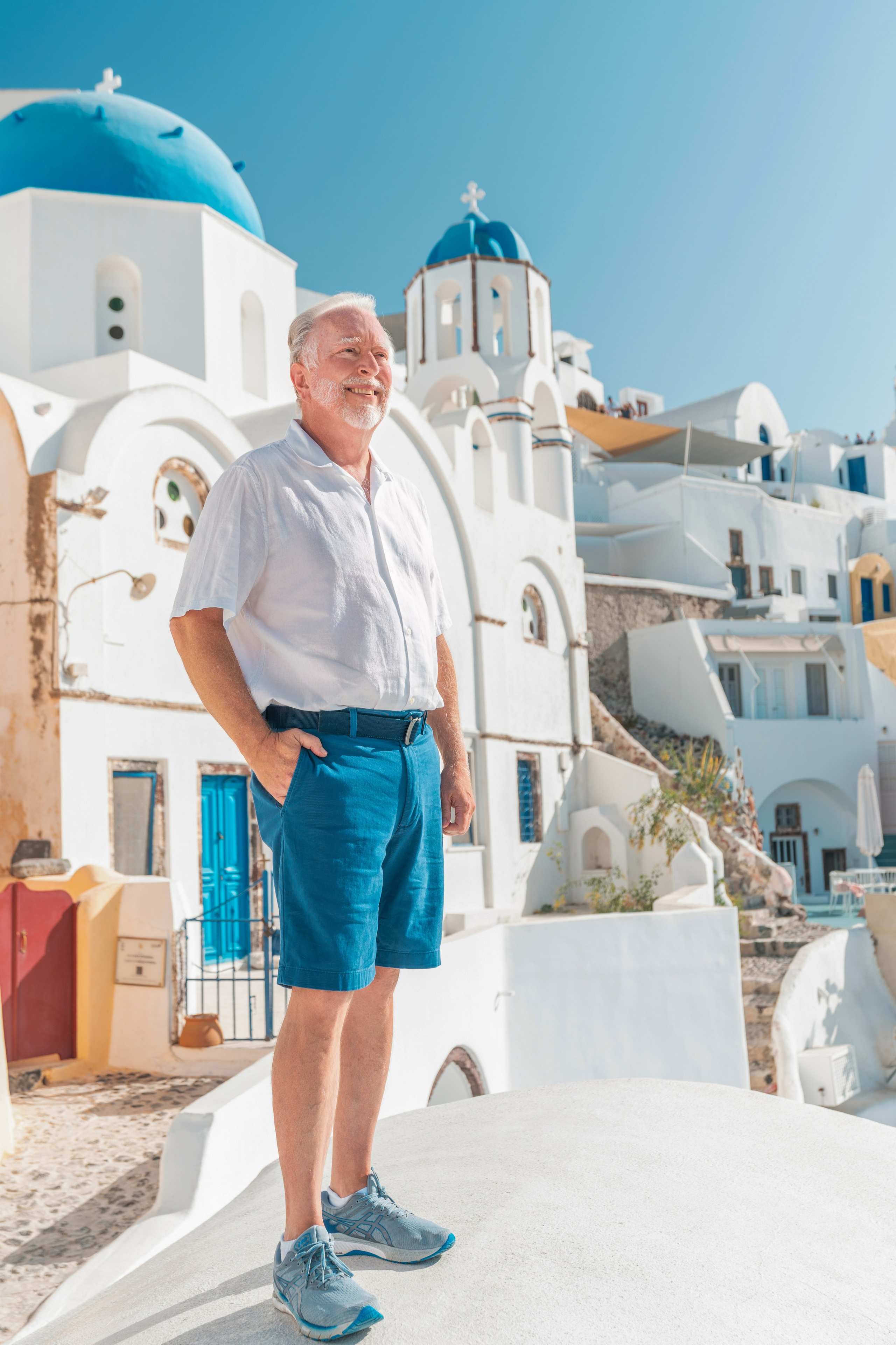 Why a Photoshoot Is the Perfect Way to Celebrate Life’s Biggest Moments in Santorini. Photographer in Santorini SokoLOVE Alex| Flying Dress Santorini
