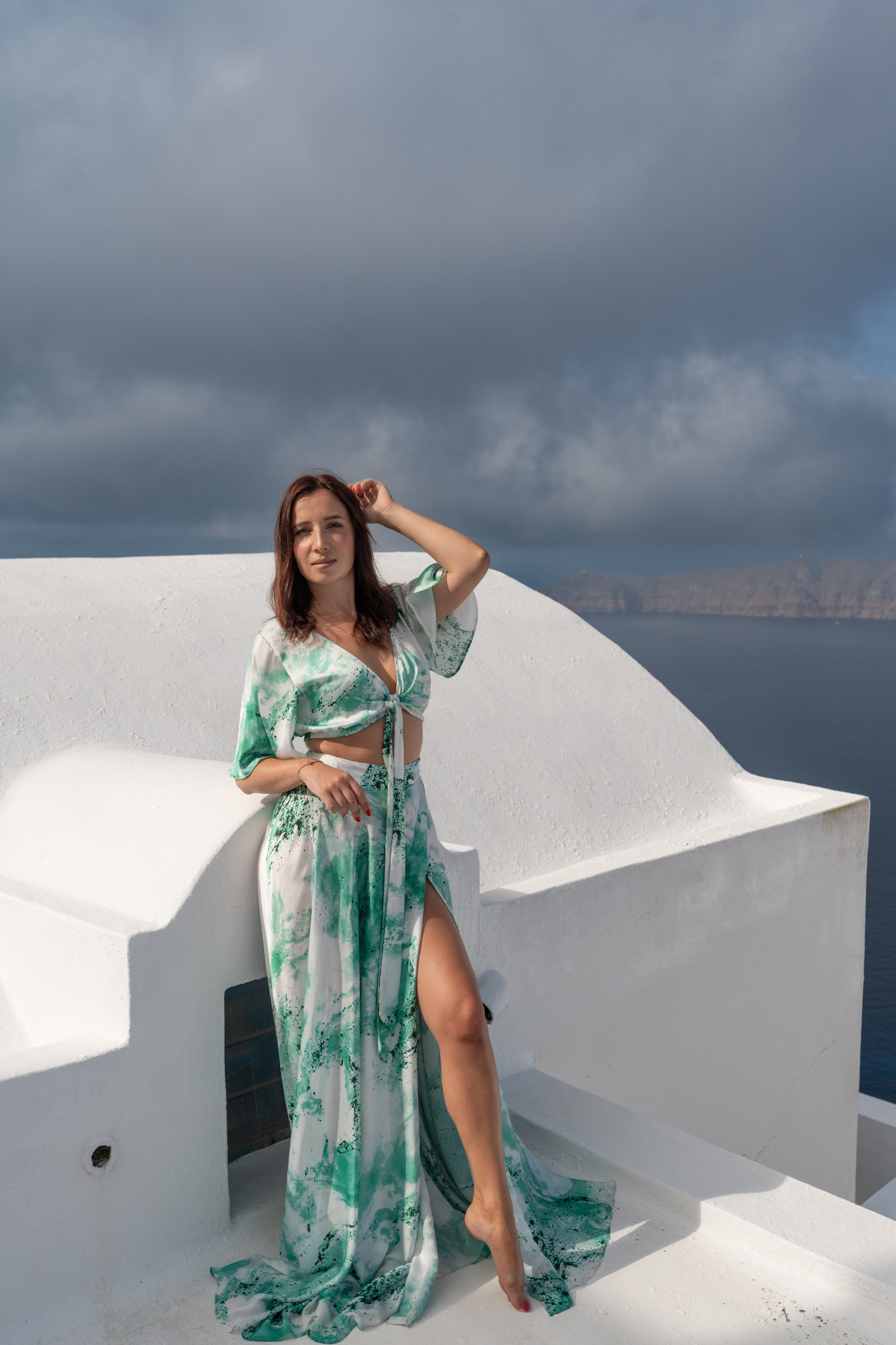 Photoshoot locations in Santorini, photo by SokoLOVE. Photographer in Santorini SokoLOVE Alex| Flying Dress Santorini
