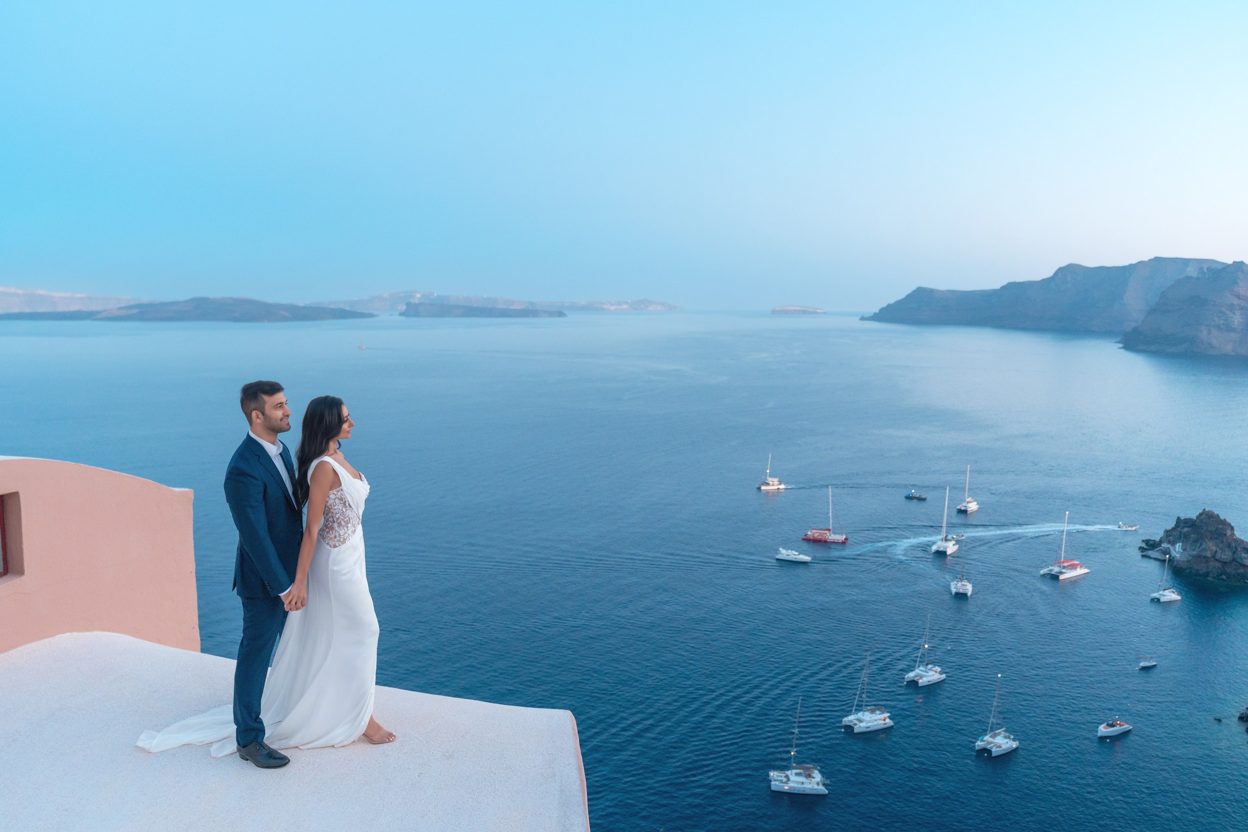 She Said Yes in Santorini! Magical Marriage Proposal | Sokolove Photography. Photographer in Santorini SokoLOVE Alex| Flying Dress Santorini