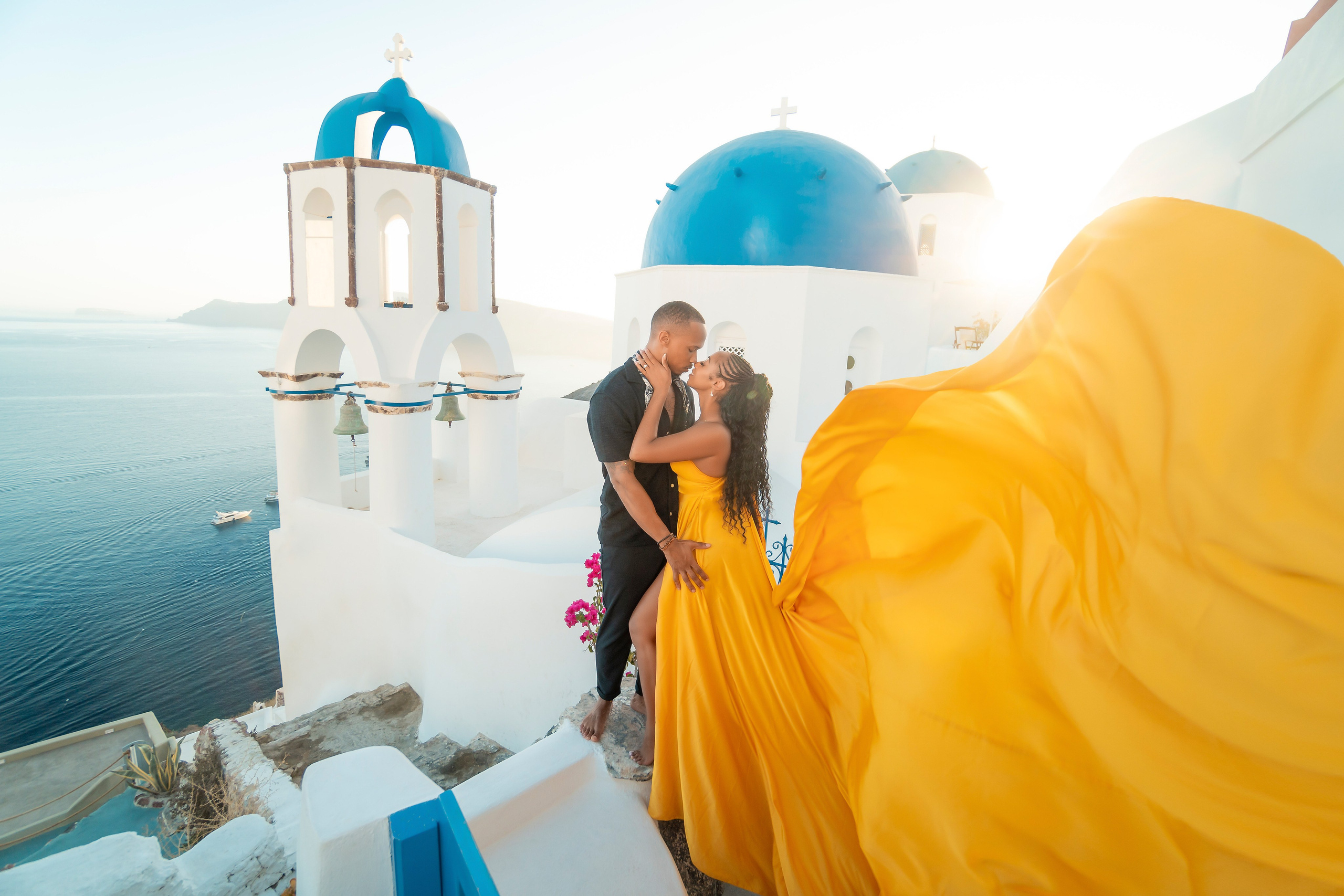 Photographer in Santorini SokoLOVE Alex| Flying Dress Santorini