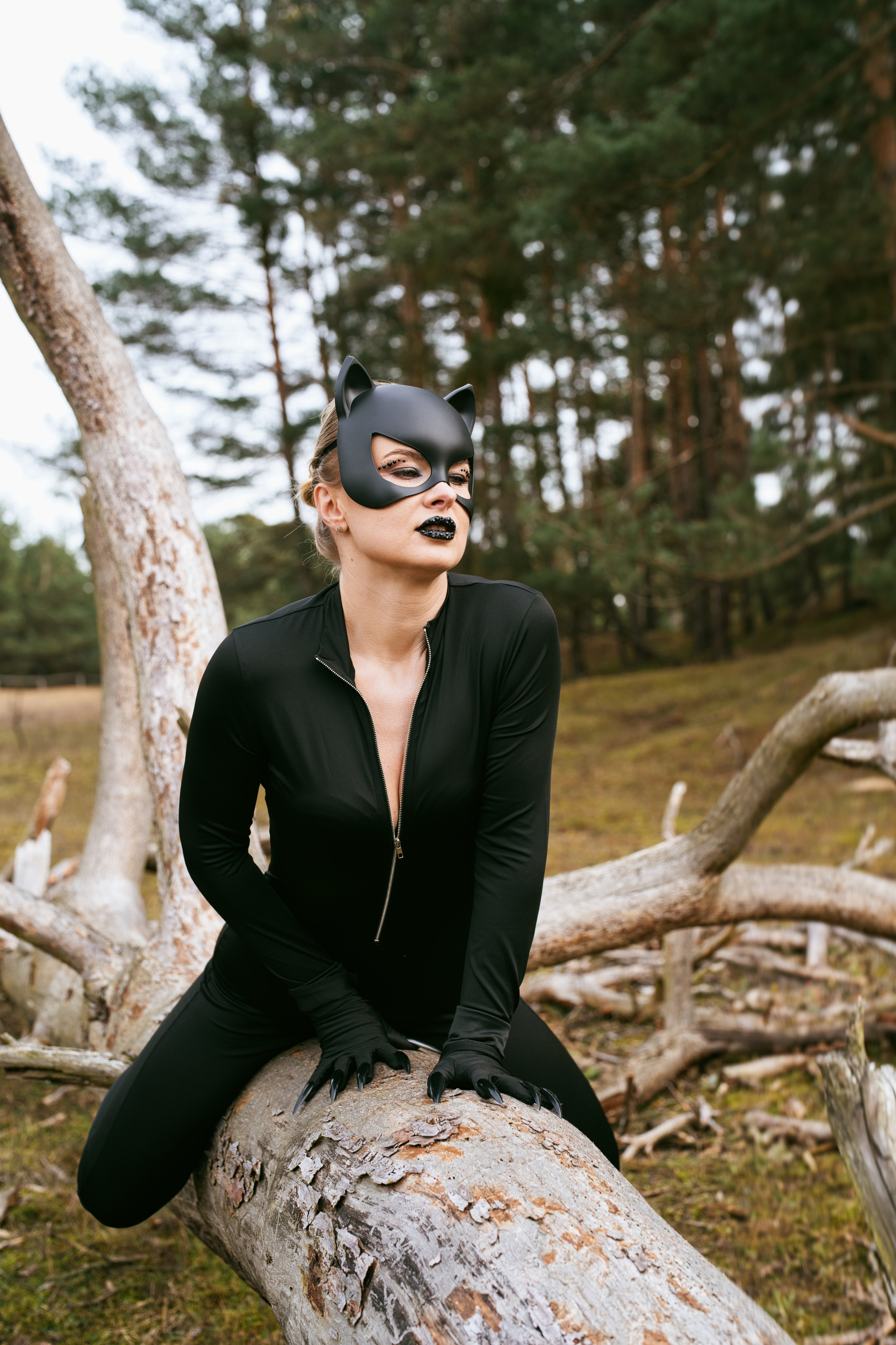 Фотосесія Жінка-кішка. Фотограф Анастасія Залужна | Манхайм