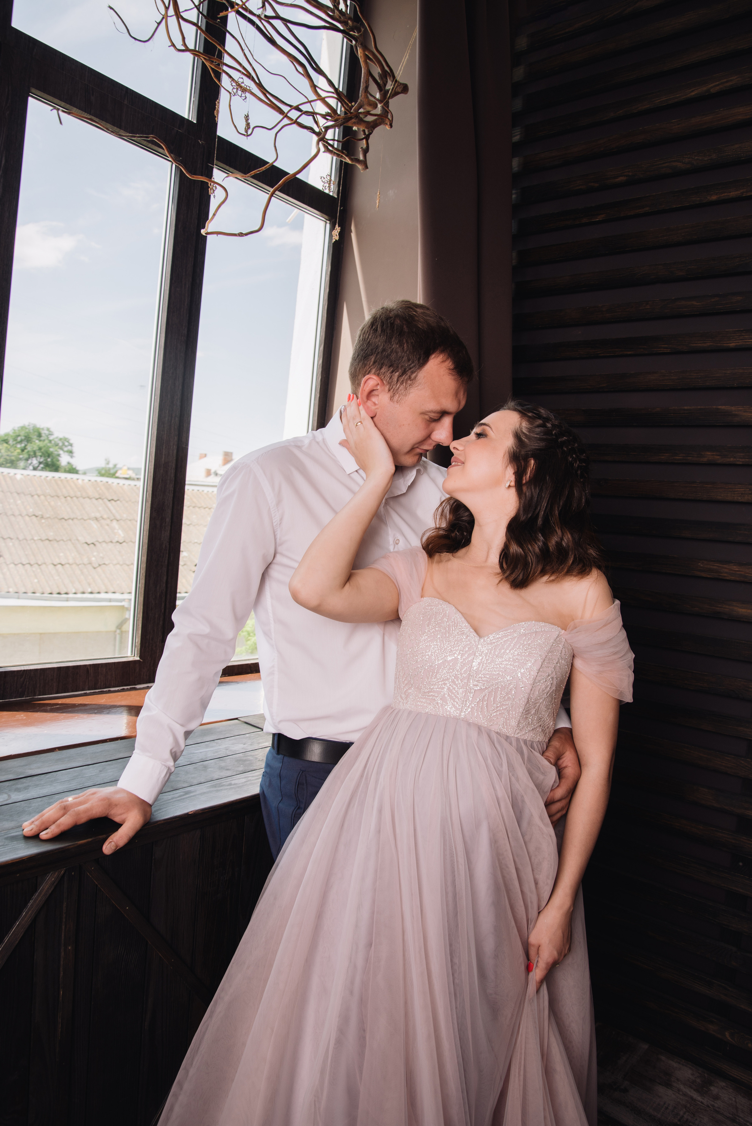 Фотосесія вагітності у студії. Фотограф Анастасія Залужна | Манхайм