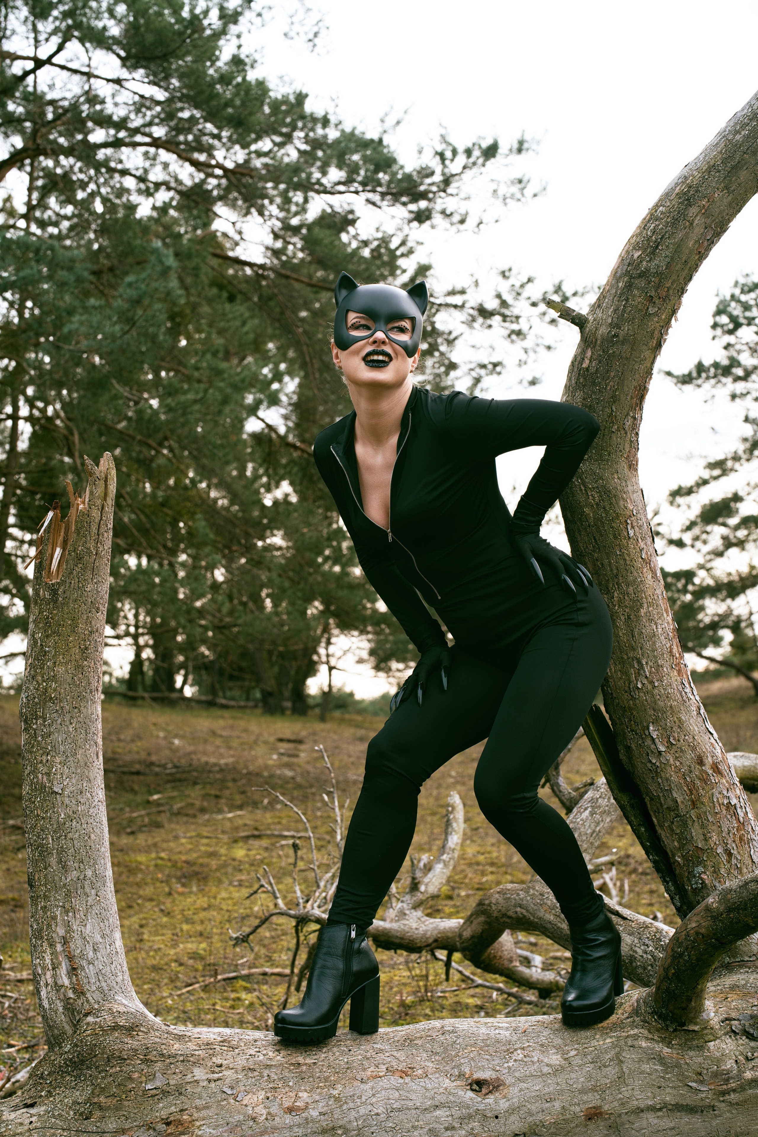 Фотосесія Жінка-кішка. Фотограф Анастасія Залужна | Манхайм