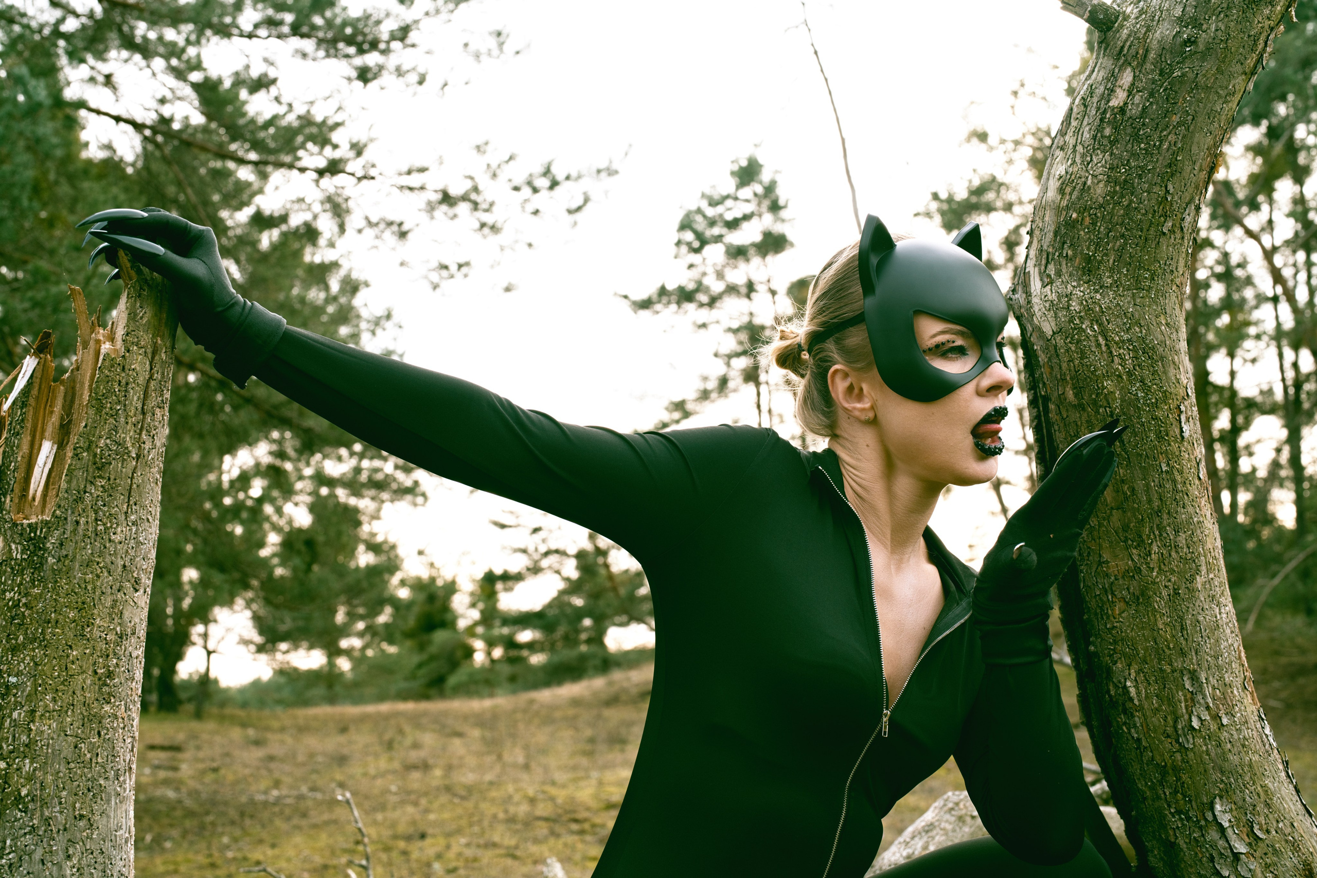 Фотосесія Жінка-кішка. Фотограф Анастасія Залужна | Манхайм