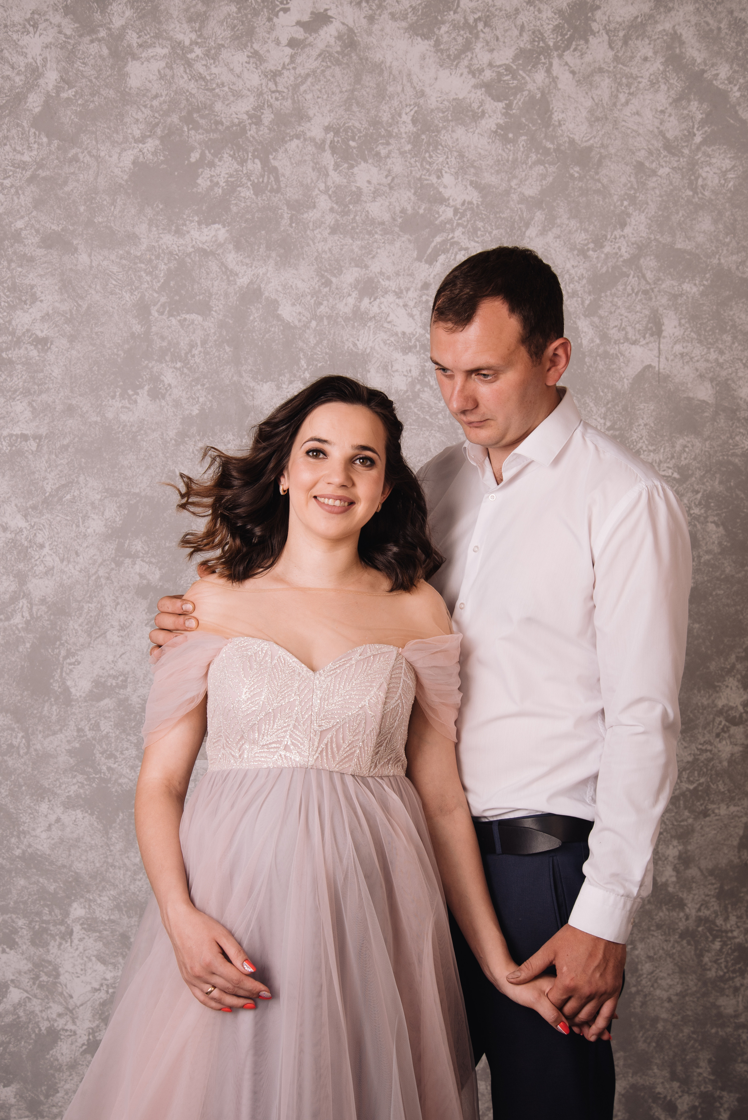 Фотосесія вагітності у студії. Фотограф Анастасія Залужна | Манхайм