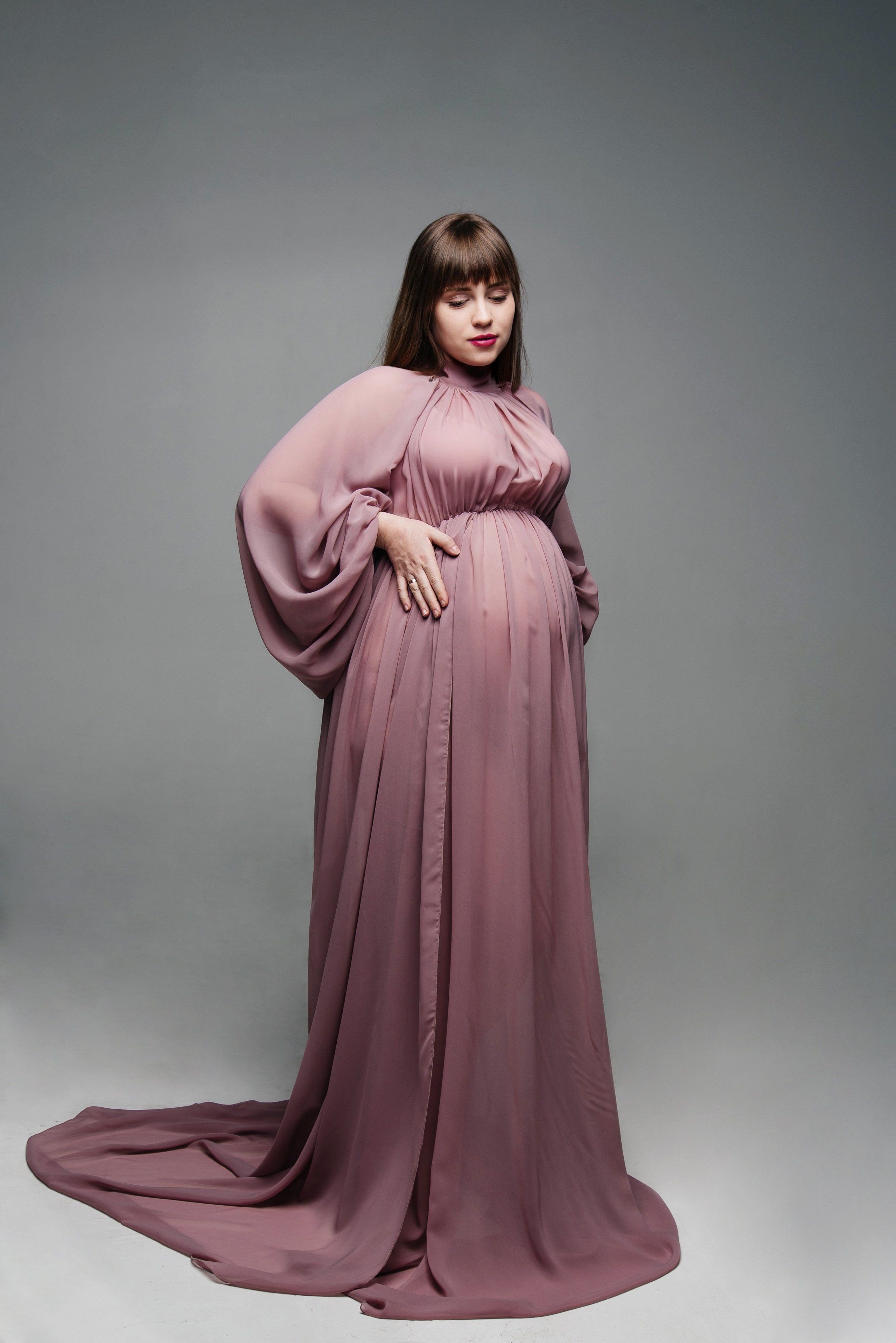 Фотосесія вагітності в студіі. Фотограф Анастасія Залужна | Манхайм