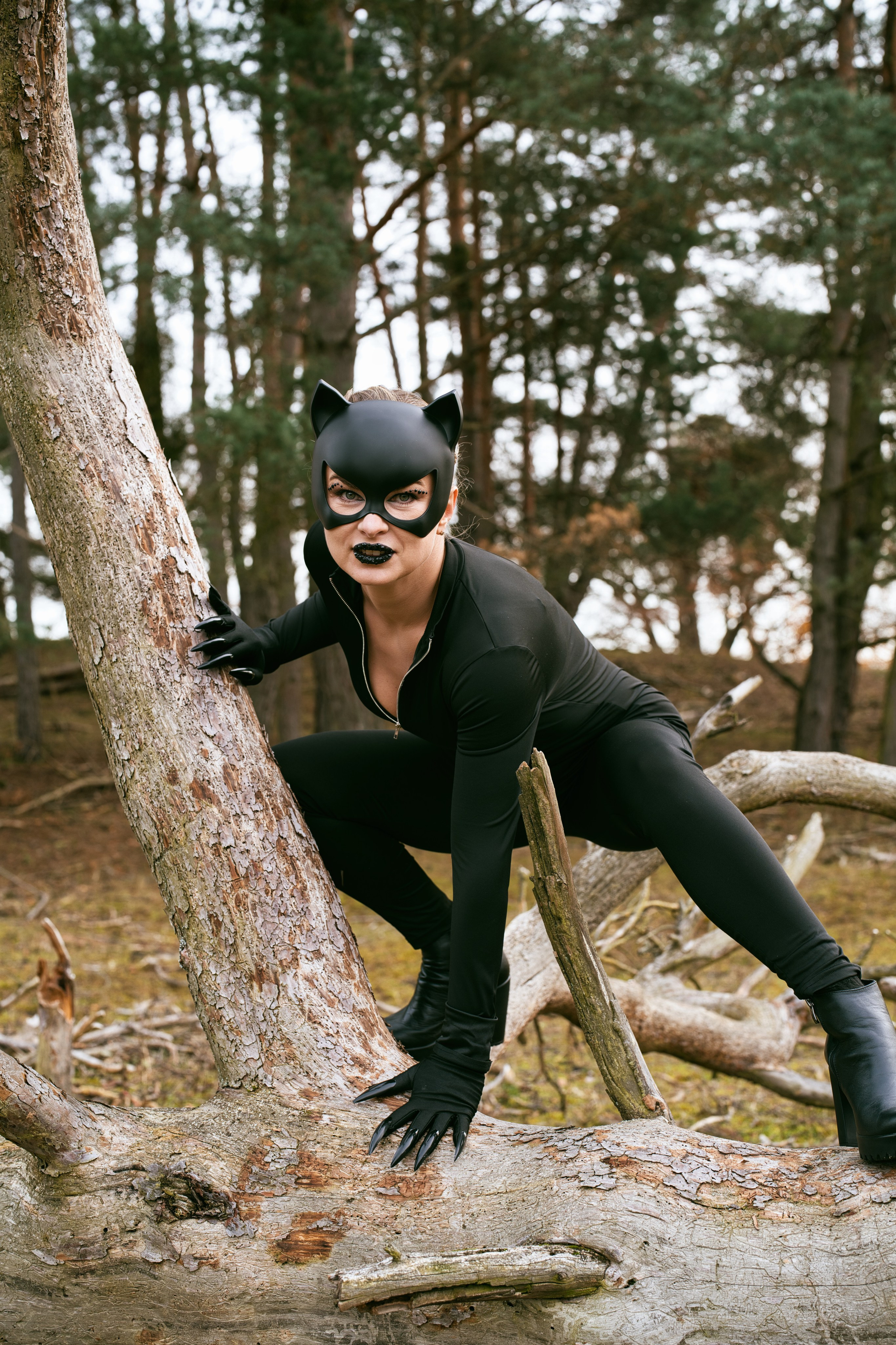 Фотосесія Жінка-кішка. Фотограф Анастасія Залужна | Манхайм