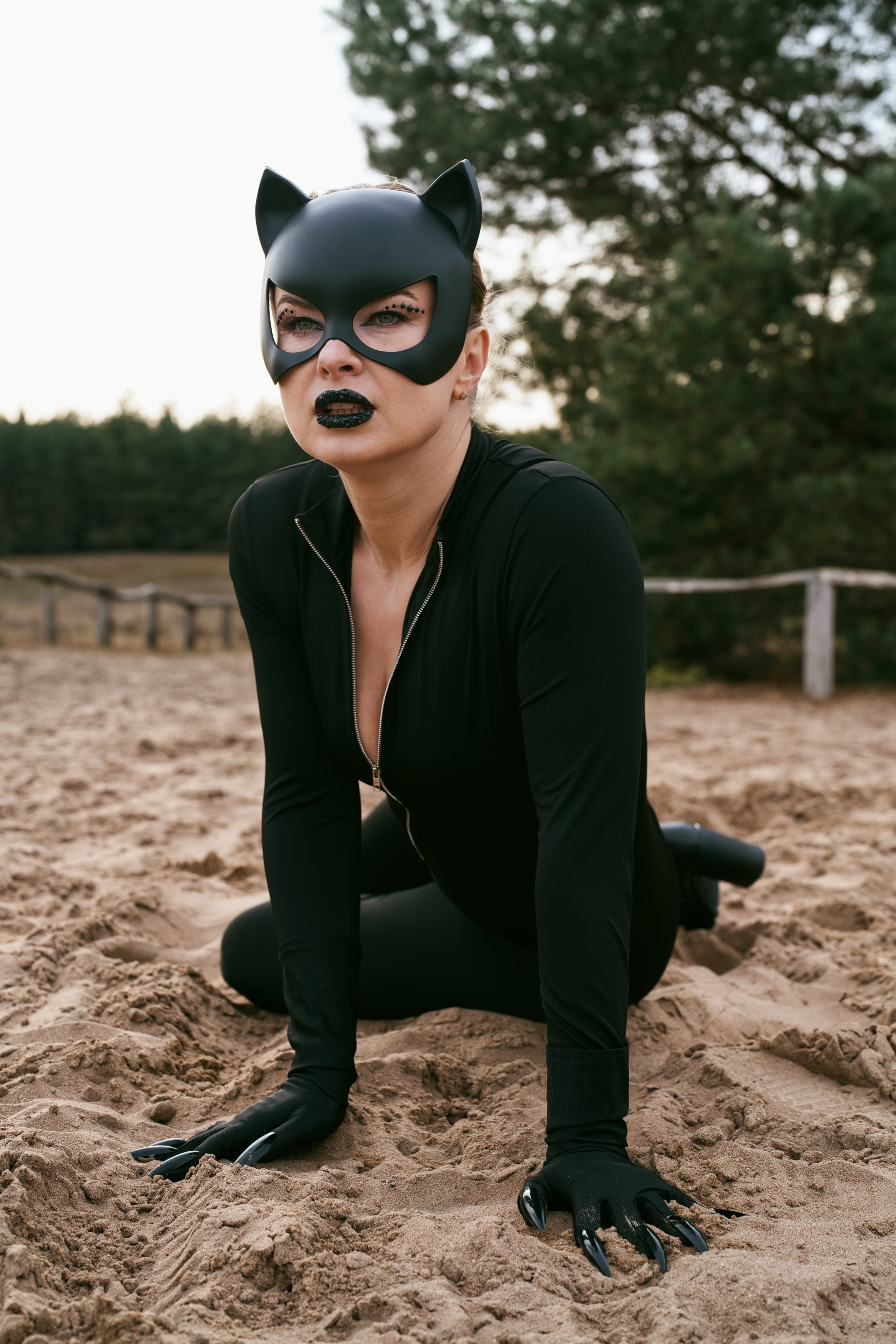 Фотосесія Жінка-кішка. Фотограф Анастасія Залужна | Манхайм