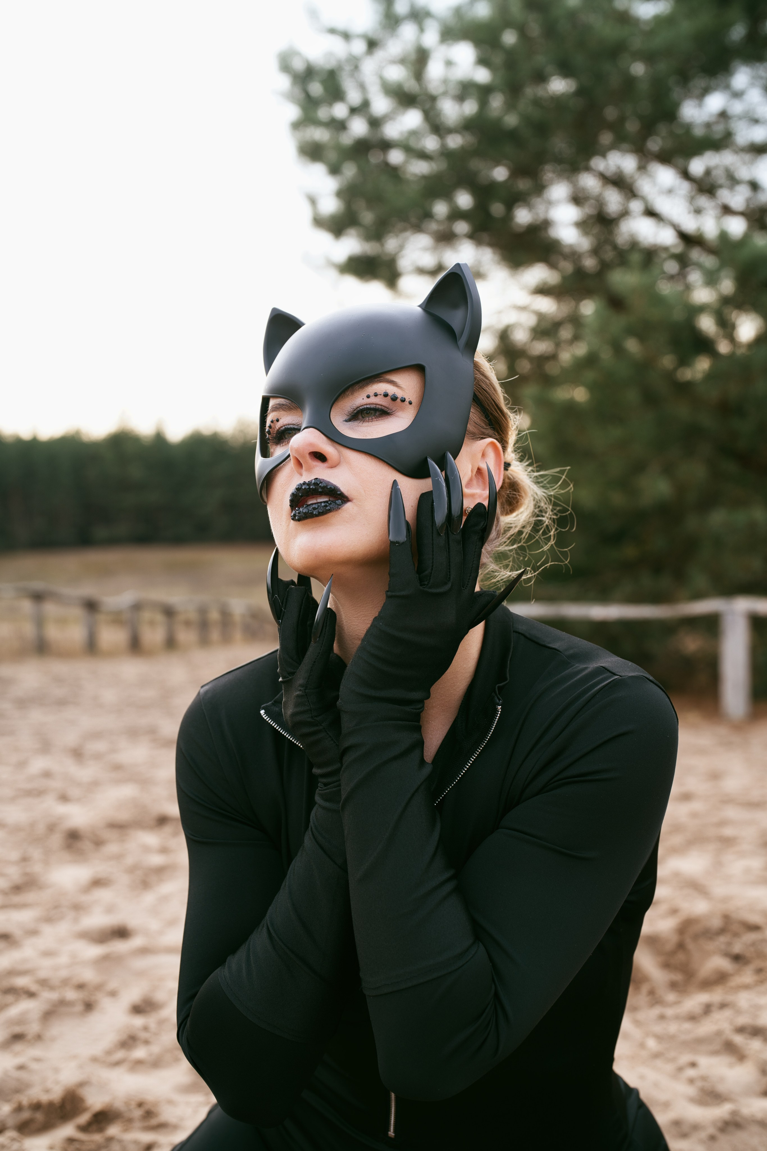 Фотосесія Жінка-кішка. Фотограф Анастасія Залужна | Манхайм