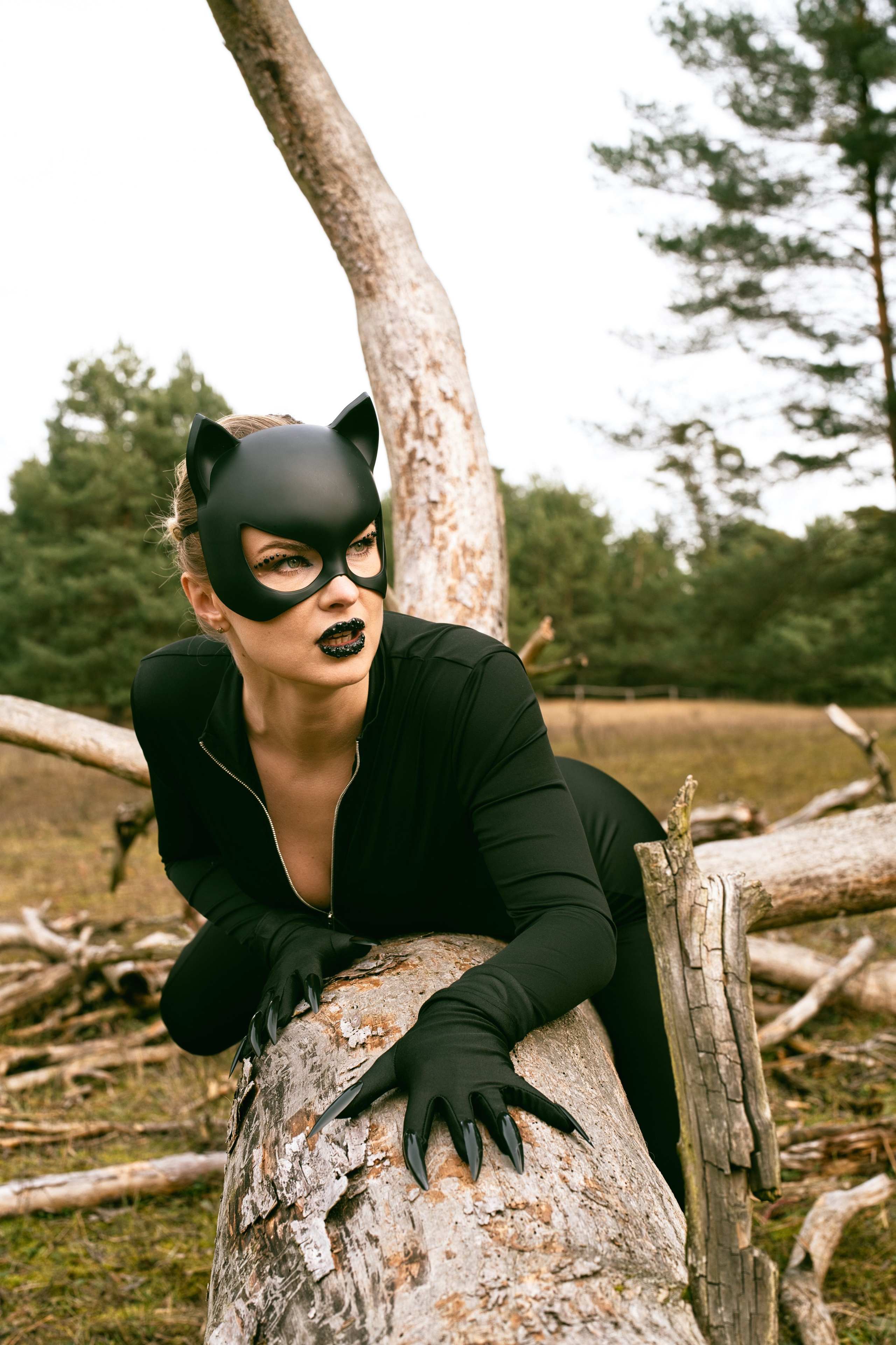 Фотосесія Жінка-кішка. Фотограф Анастасія Залужна | Манхайм