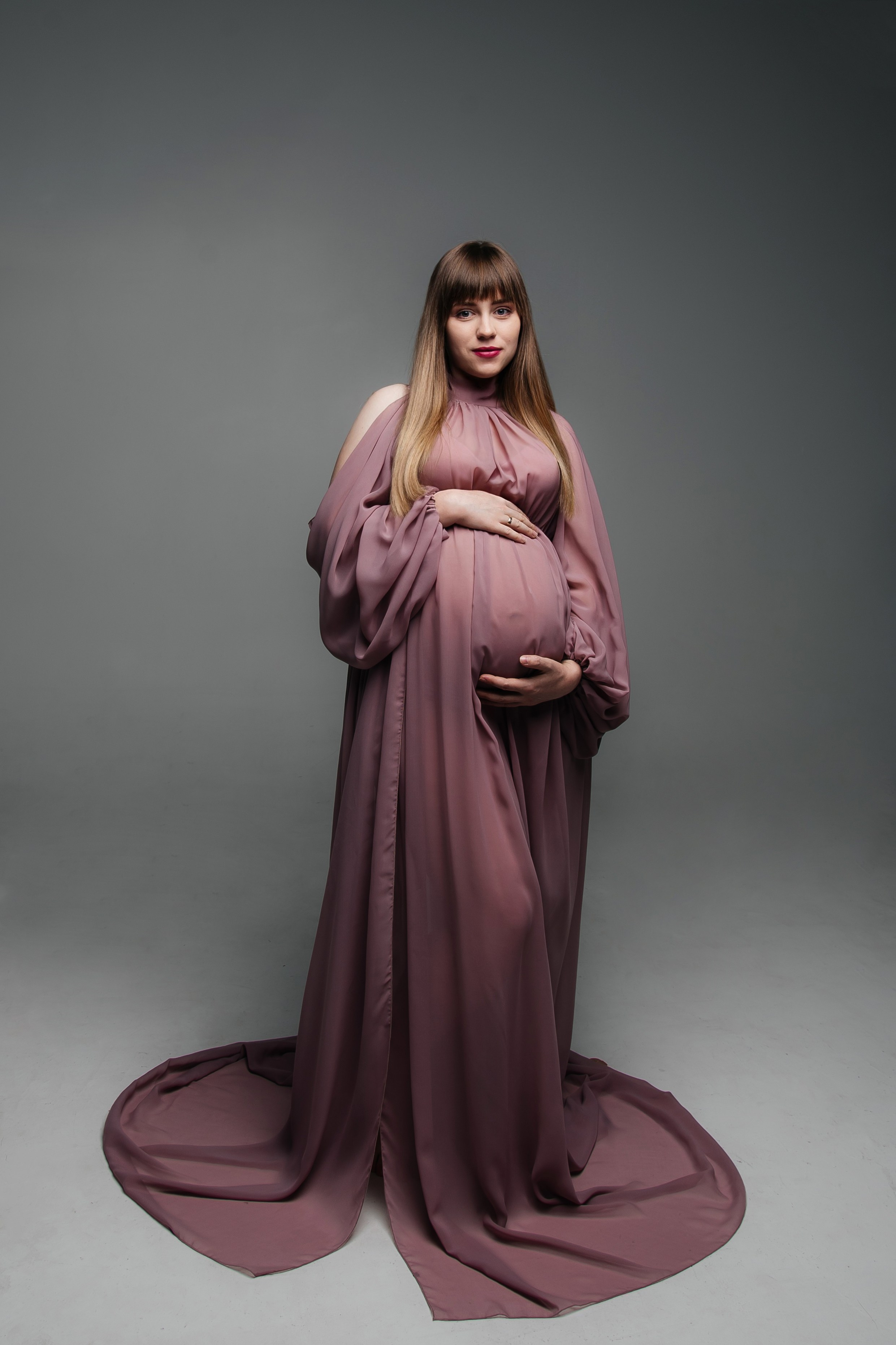 Фотосесія вагітності в студіі. Фотограф Анастасія Залужна | Манхайм
