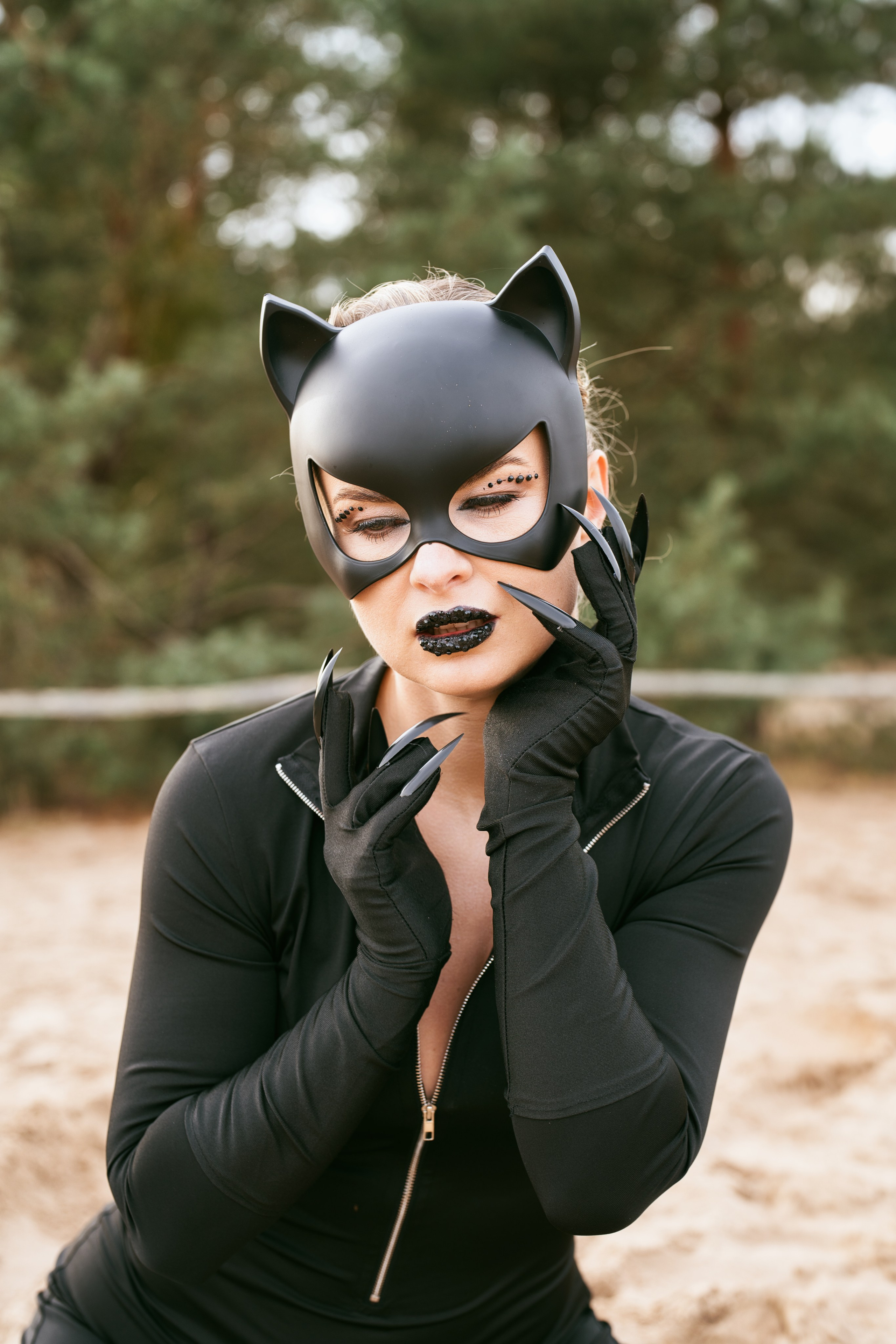 Фотосесія Жінка-кішка. Фотограф Анастасія Залужна | Манхайм