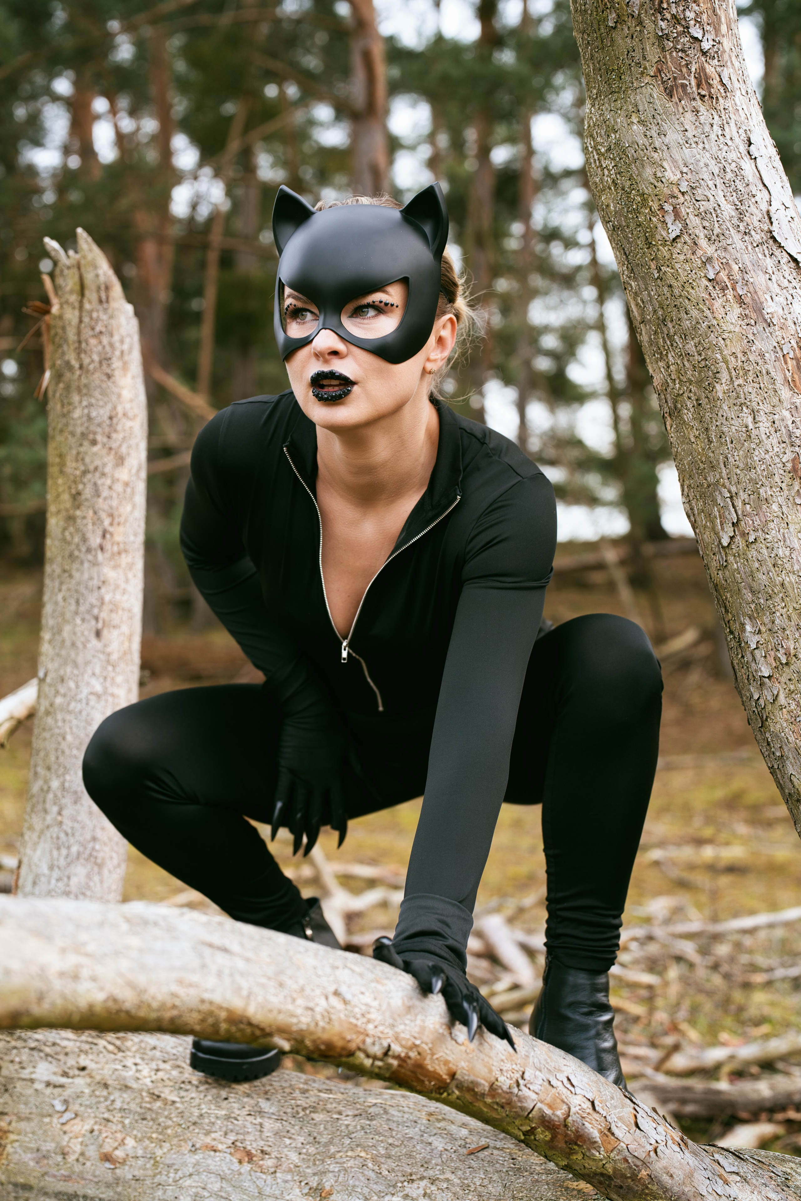Фотосесія Жінка-кішка. Фотограф Анастасія Залужна | Манхайм