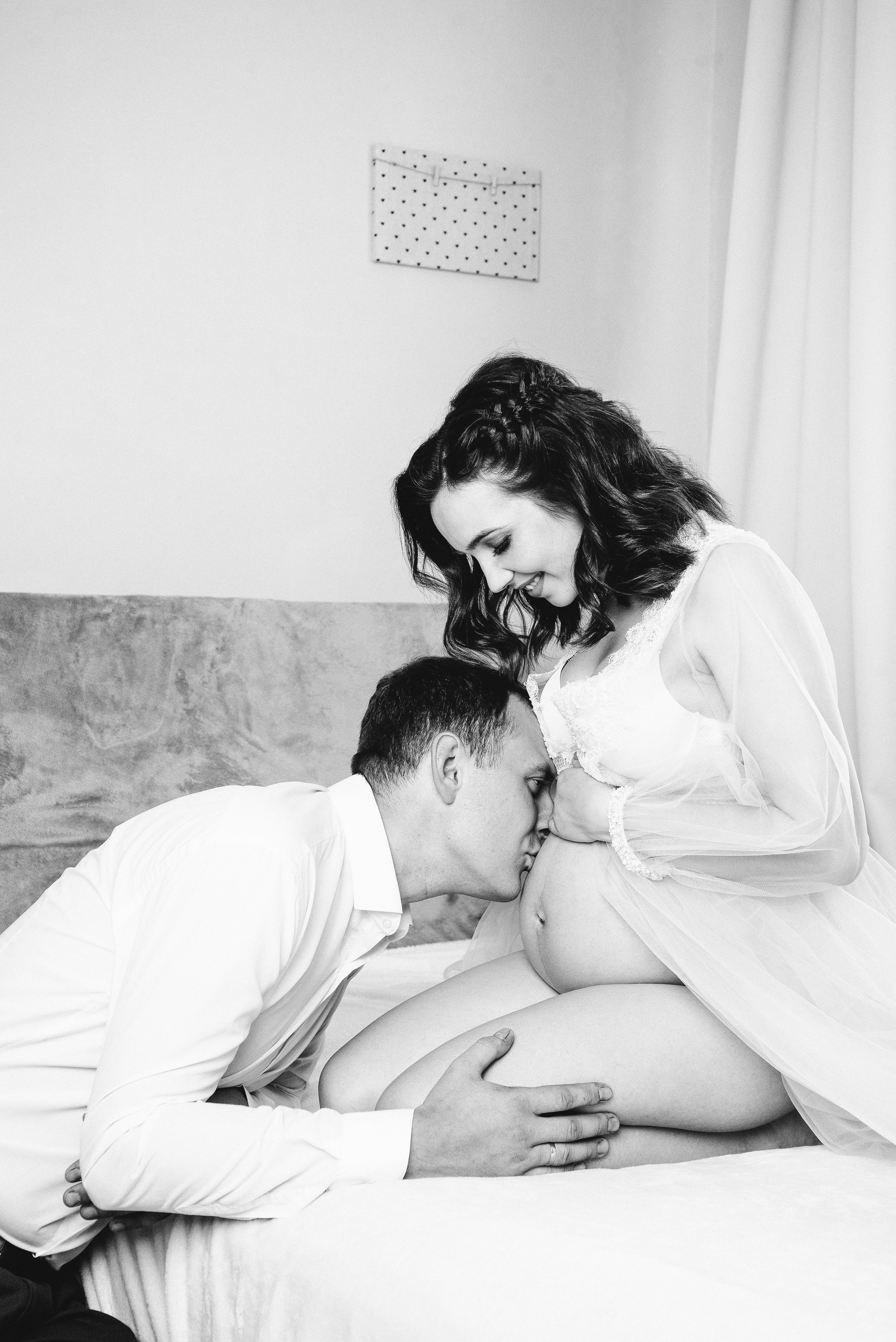 Фотосесія вагітності у студії. Фотограф Анастасія Залужна | Манхайм