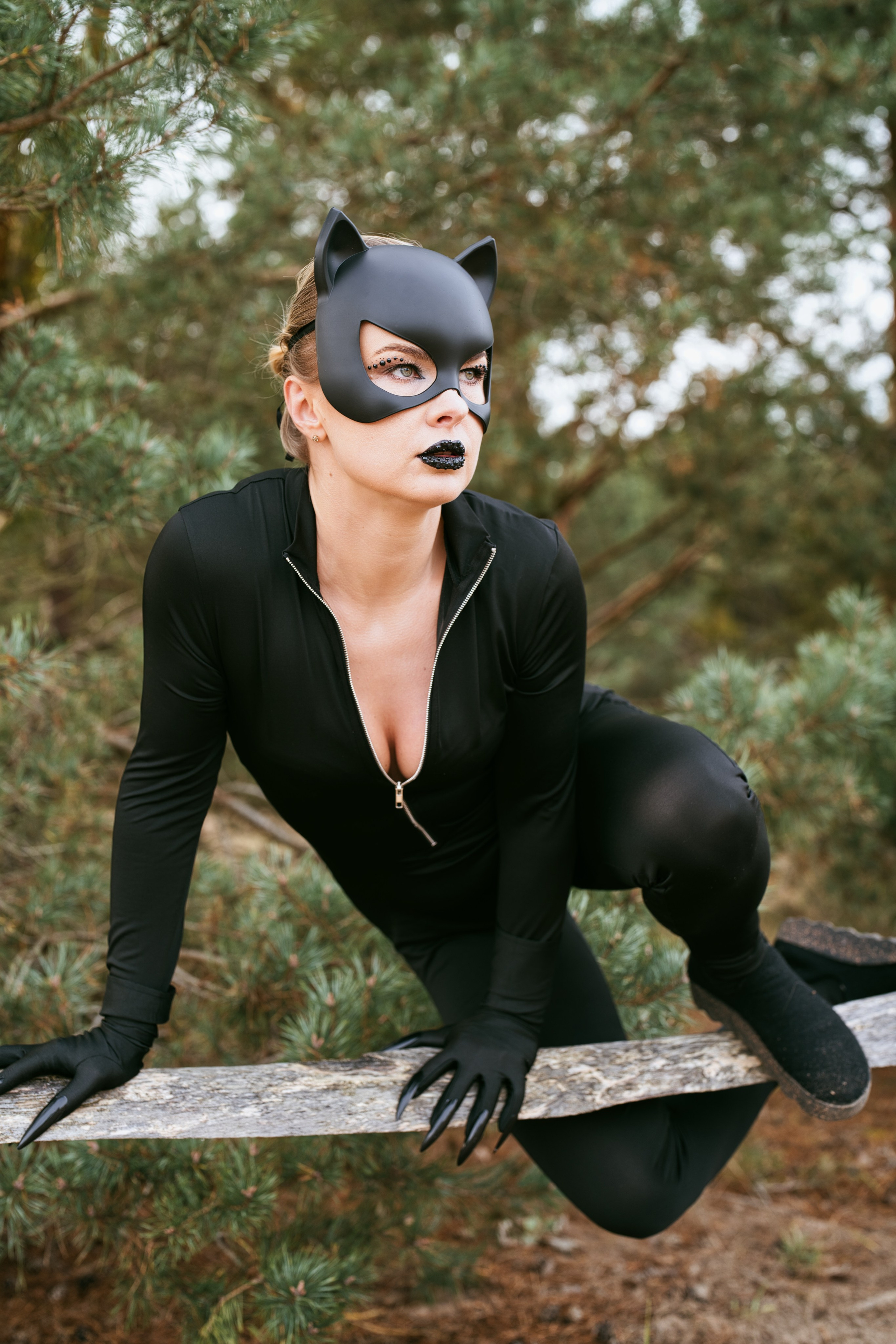 Фотосесія Жінка-кішка. Фотограф Анастасія Залужна | Манхайм