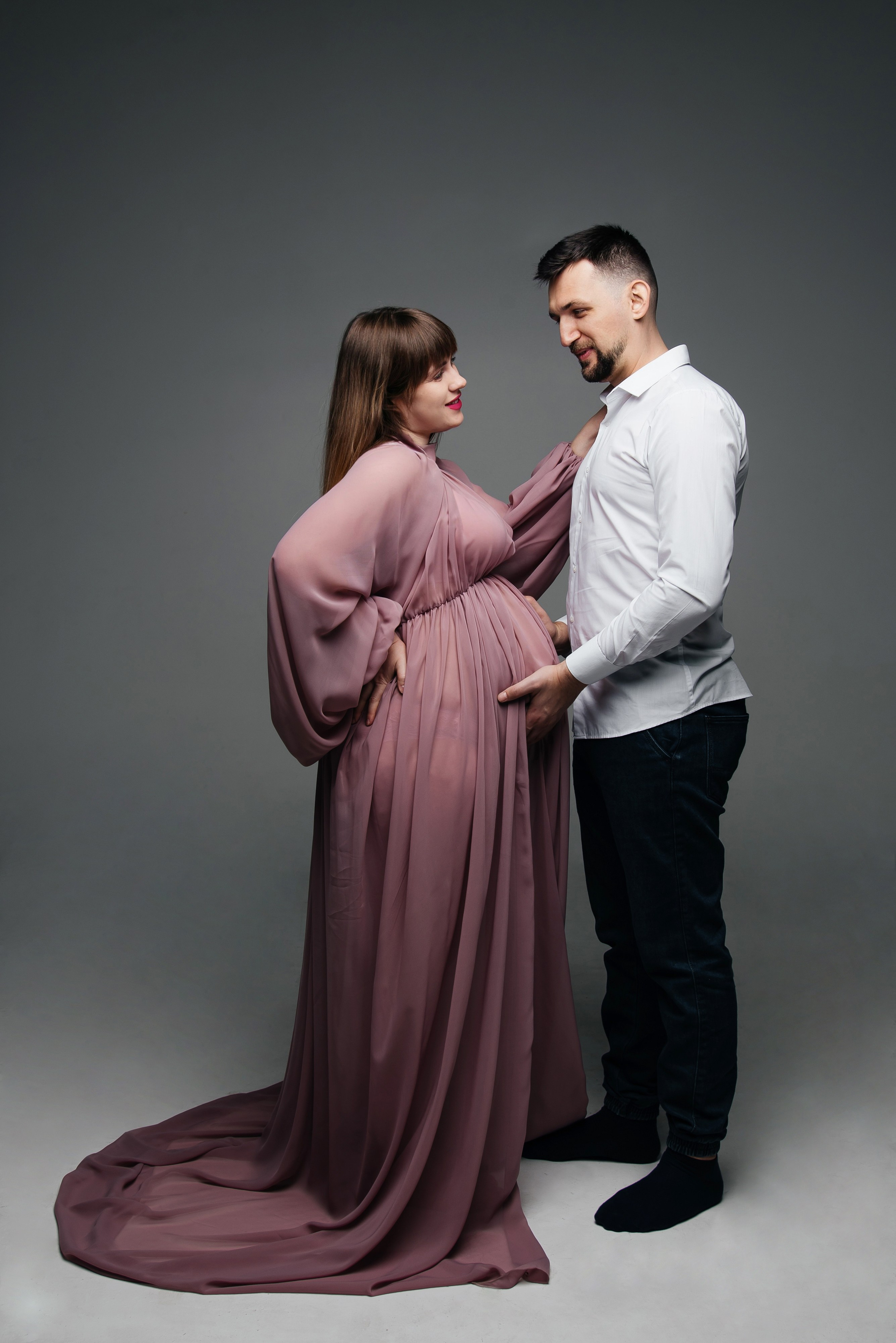 Фотосесія вагітності в студіі. Фотограф Анастасія Залужна | Манхайм