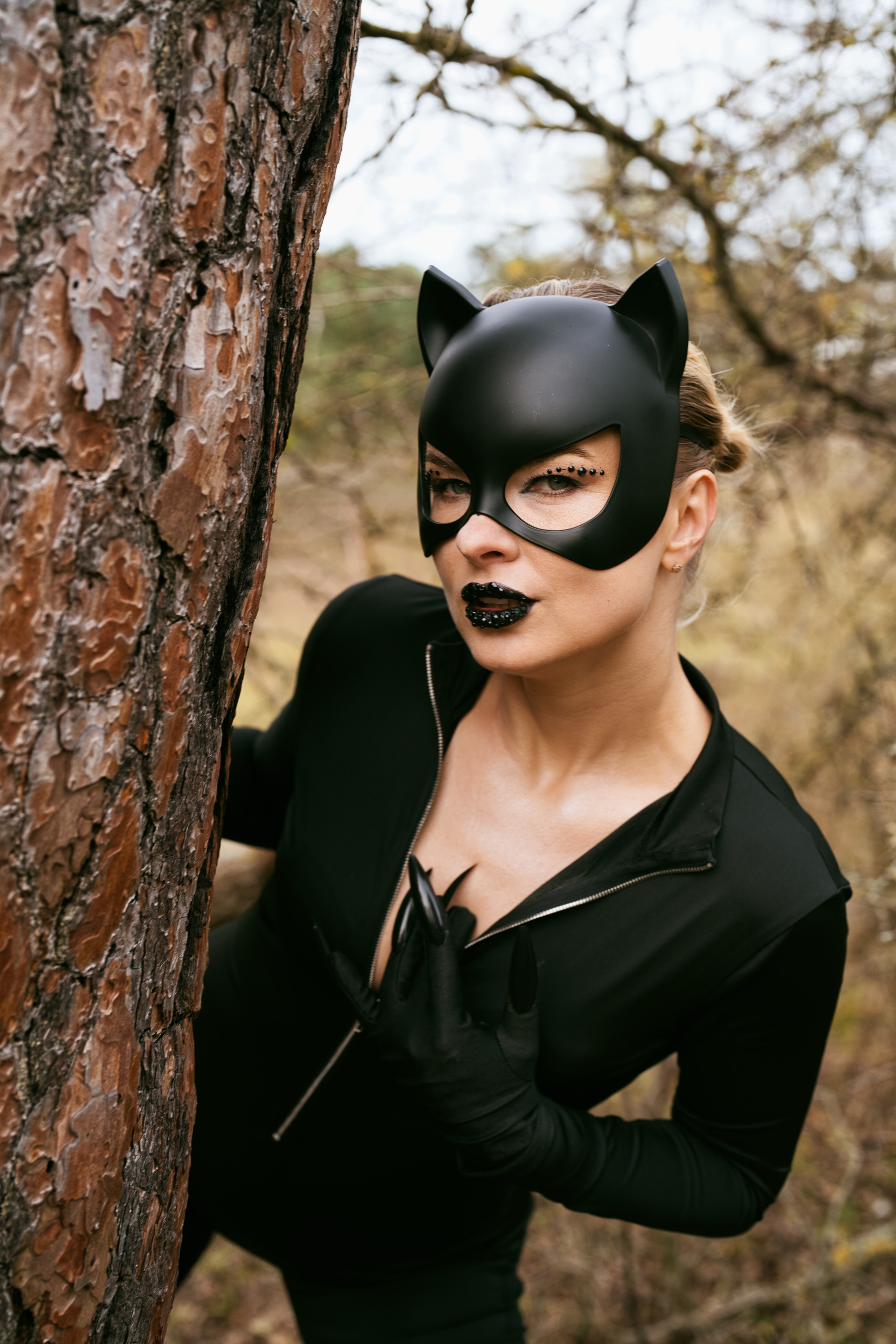 Фотосесія Жінка-кішка. Фотограф Анастасія Залужна | Манхайм