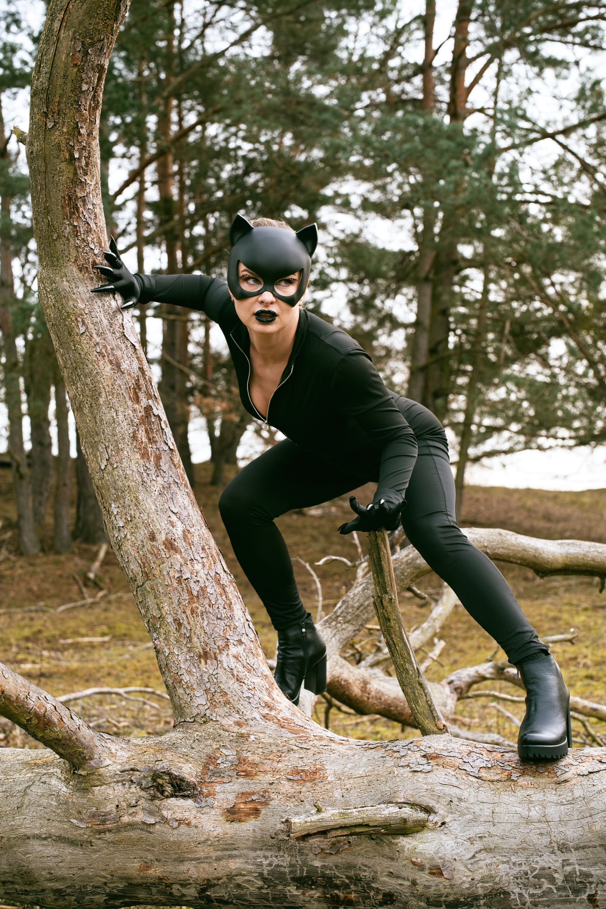 Фотосесія Жінка-кішка. Фотограф Анастасія Залужна | Манхайм