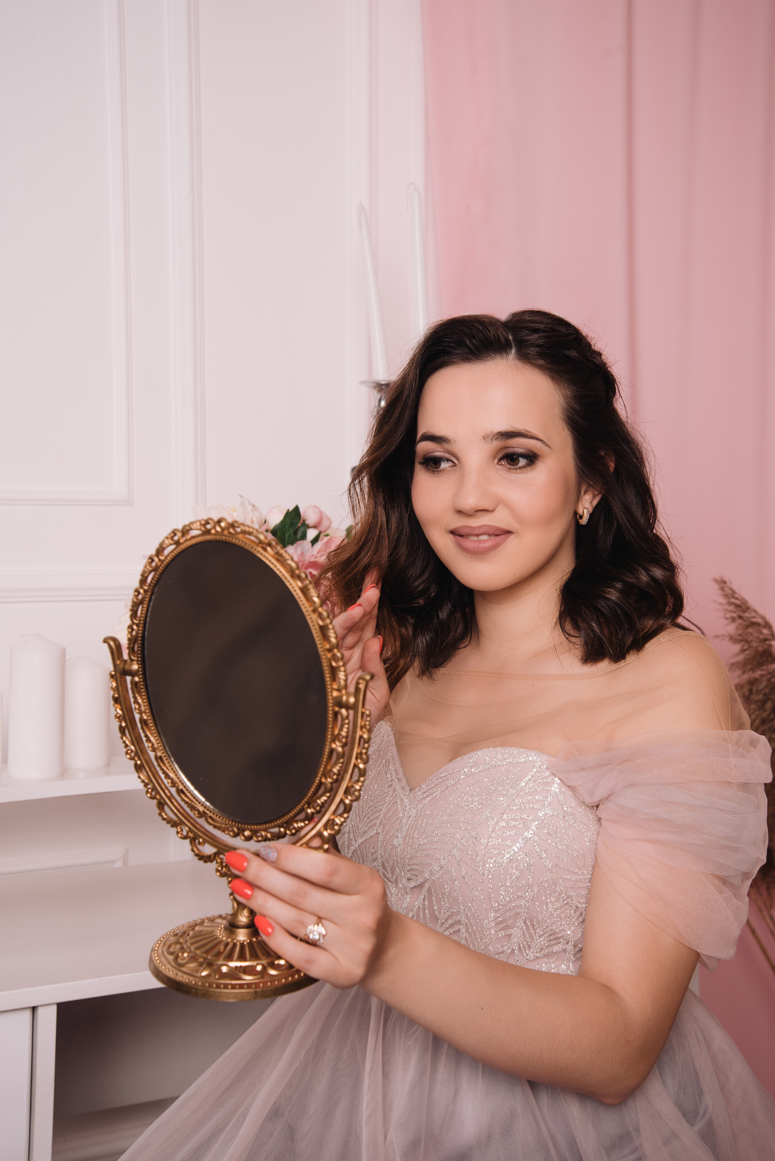 Фотосесія вагітності у студії. Фотограф Анастасія Залужна | Манхайм