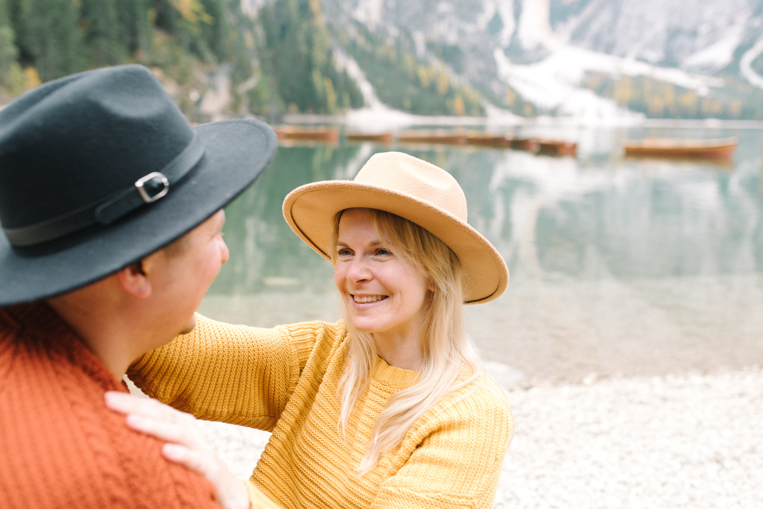 Lago di Braies Ninel & Stas. FOTOGRAF Ryzhykova Valentyna Kraków Polska