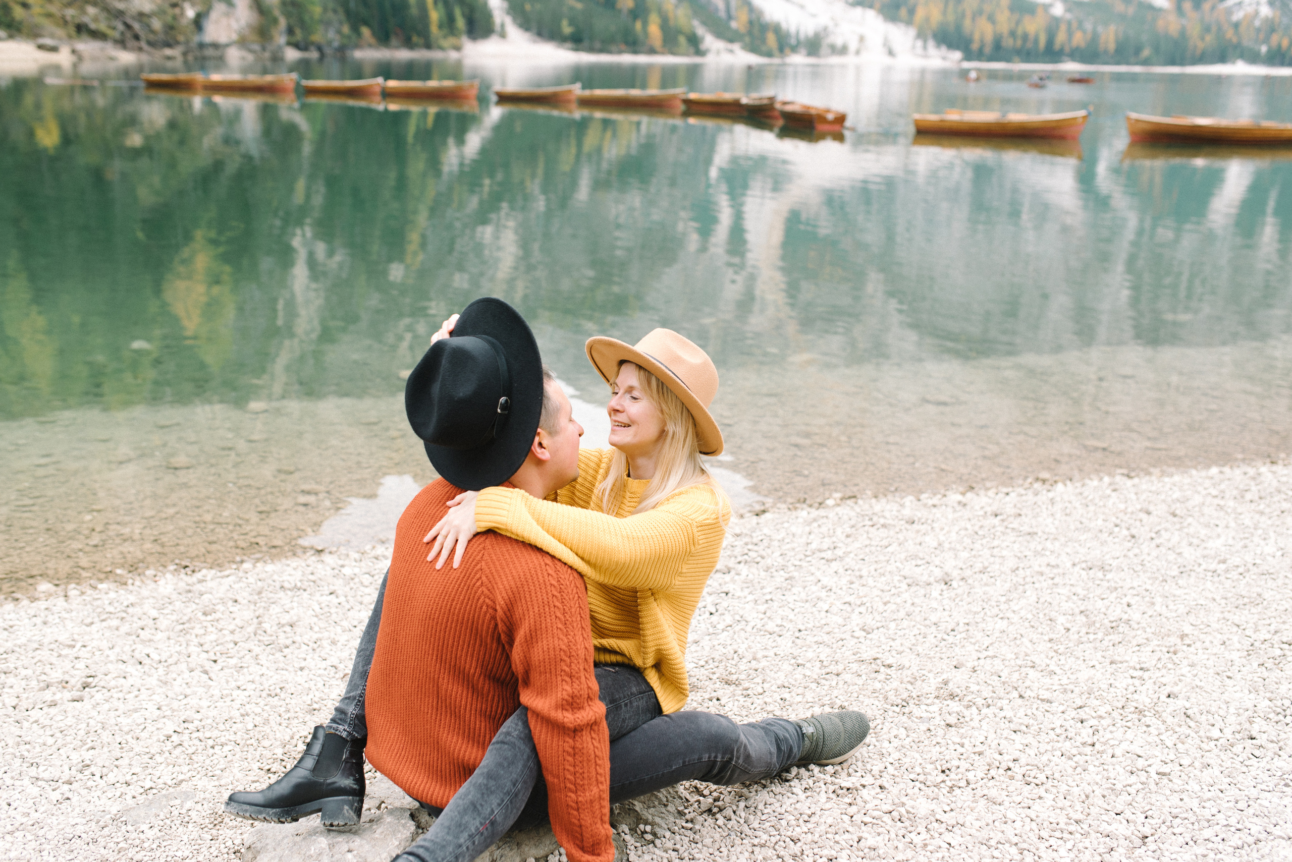 Lago di Braies Ninel & Stas. FOTOGRAF Ryzhykova Valentyna Kraków Polska