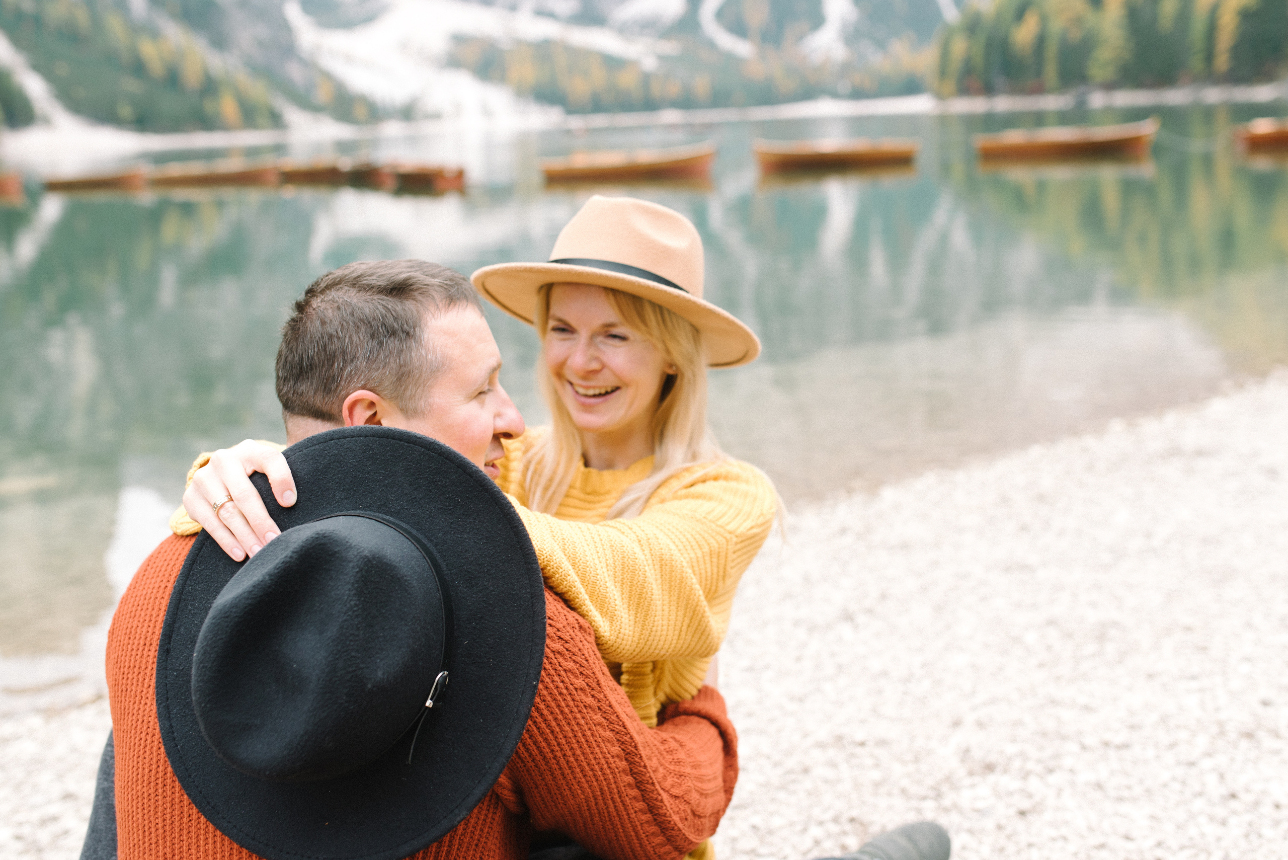 Lago di Braies Ninel & Stas. FOTOGRAF Ryzhykova Valentyna Kraków Polska