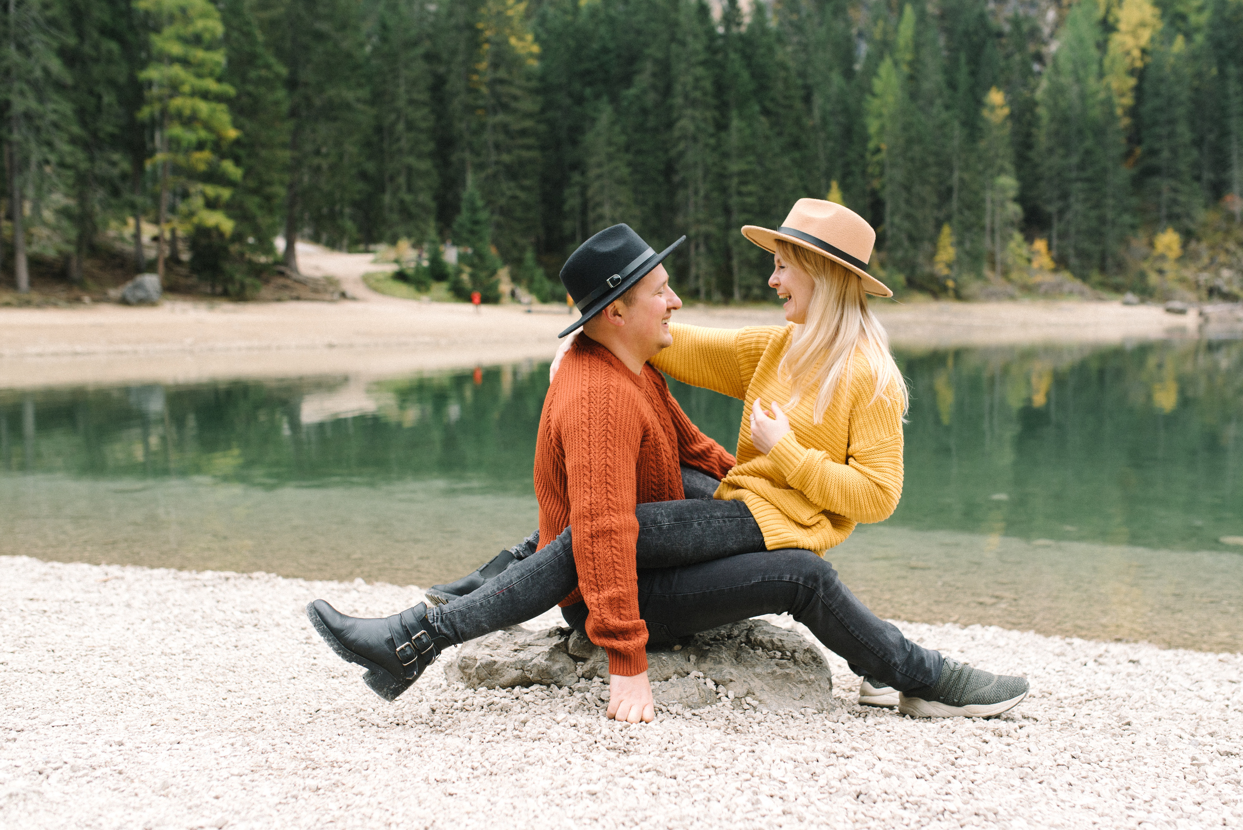 Lago di Braies Ninel & Stas. FOTOGRAF Ryzhykova Valentyna Kraków Polska