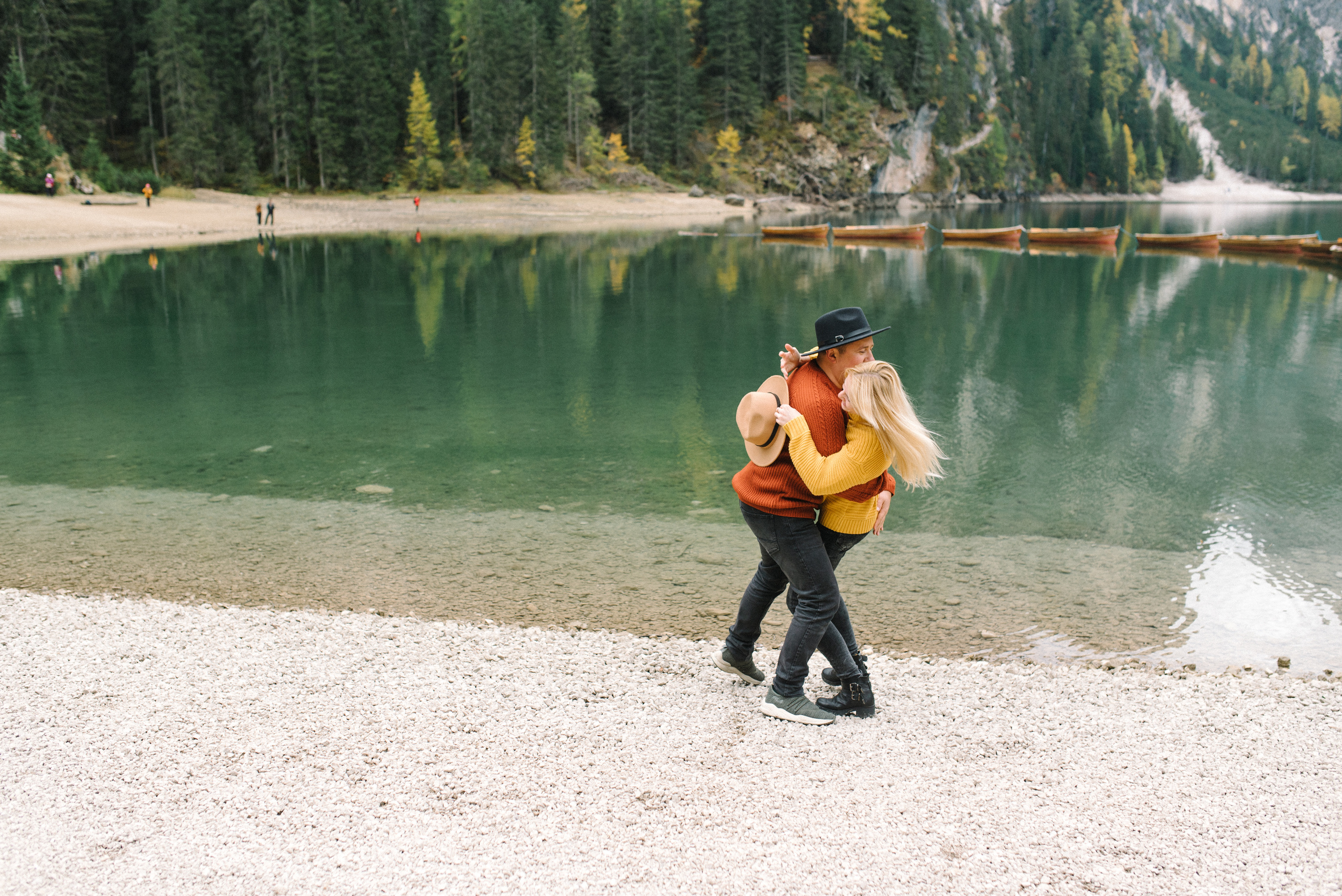 Lago di Braies Ninel & Stas. FOTOGRAF Ryzhykova Valentyna Kraków Polska