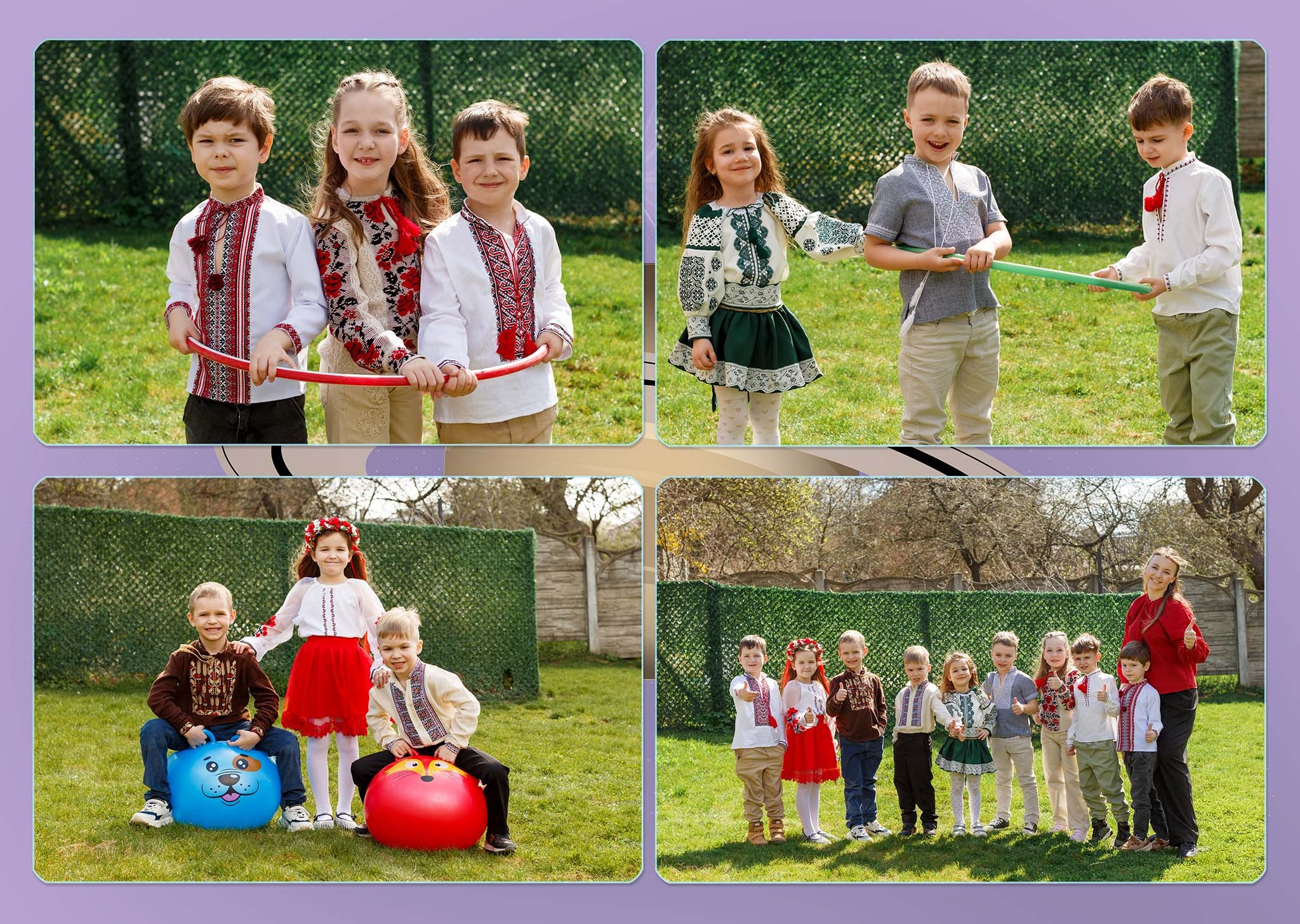 Віньєтка в космо стилі для дитячого садка Magic Kids у Чернівцях