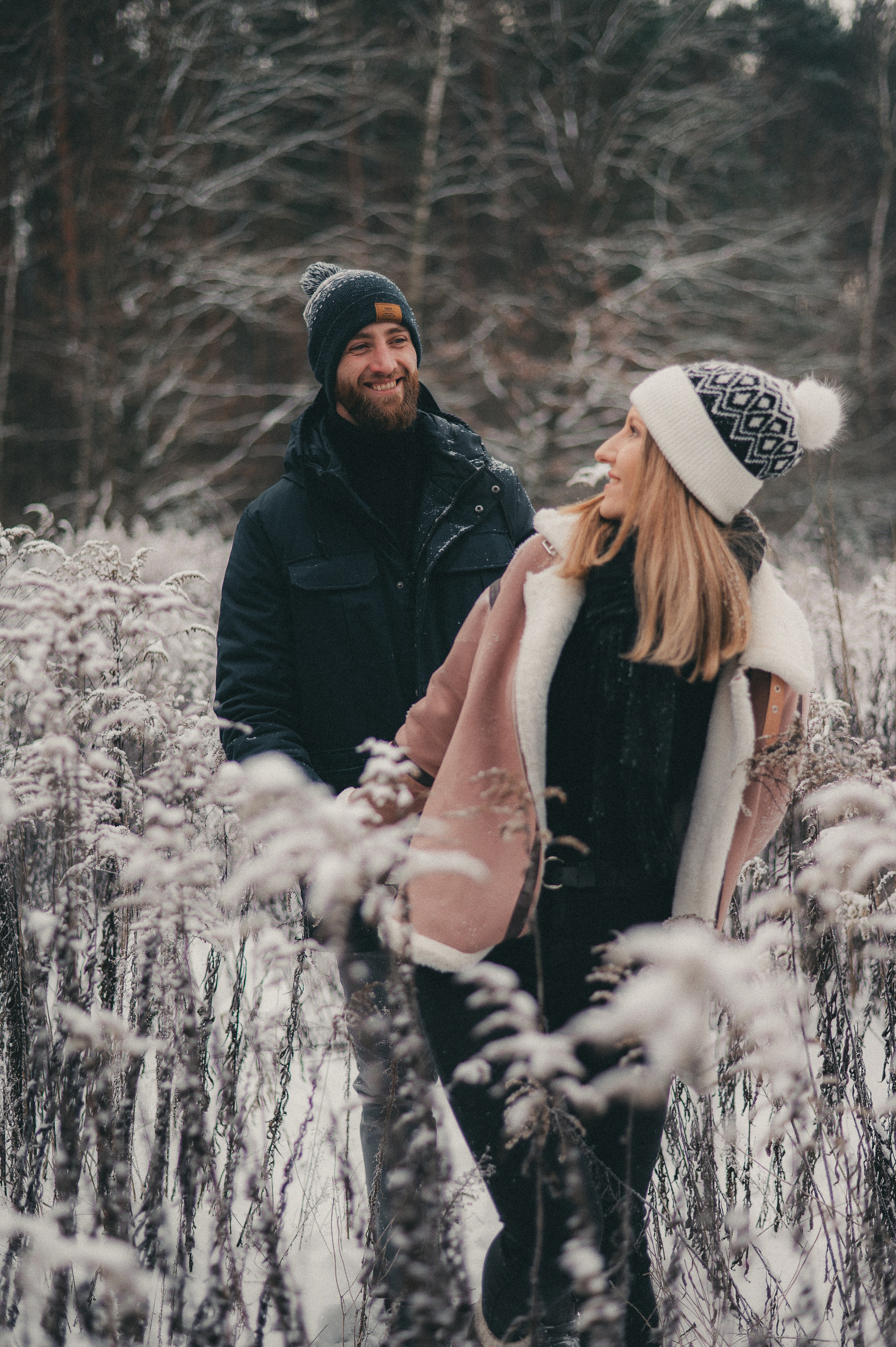 Kasia & Czarek - Sesja zimowa w Wołominie. Naturalnie pięknie - Klaudia Rowicka
