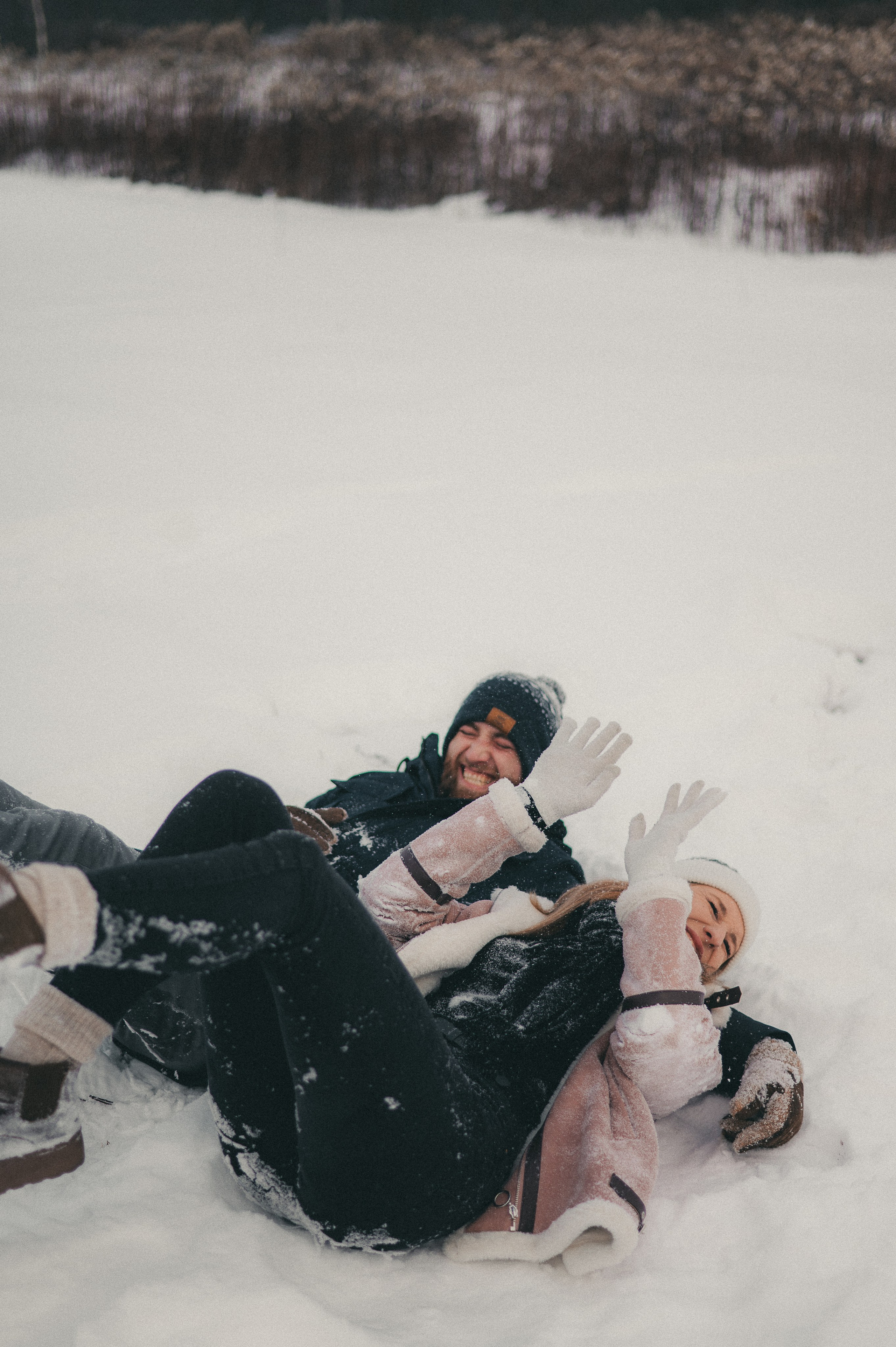 Kasia & Czarek - Sesja zimowa w Wołominie. Naturalnie pięknie - Klaudia Rowicka