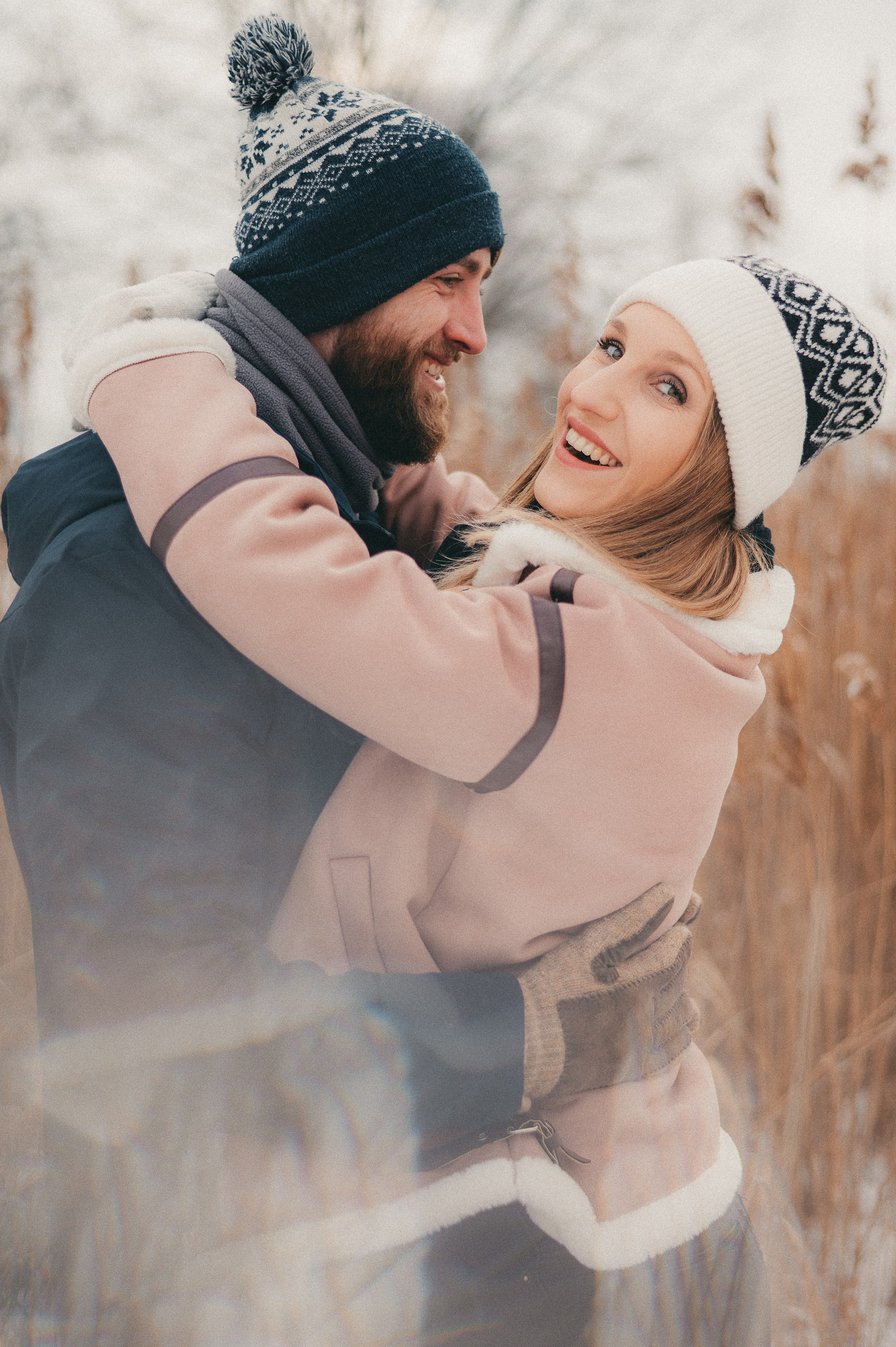 Kasia & Czarek - Sesja zimowa w Wołominie. Naturalnie pięknie - Klaudia Rowicka