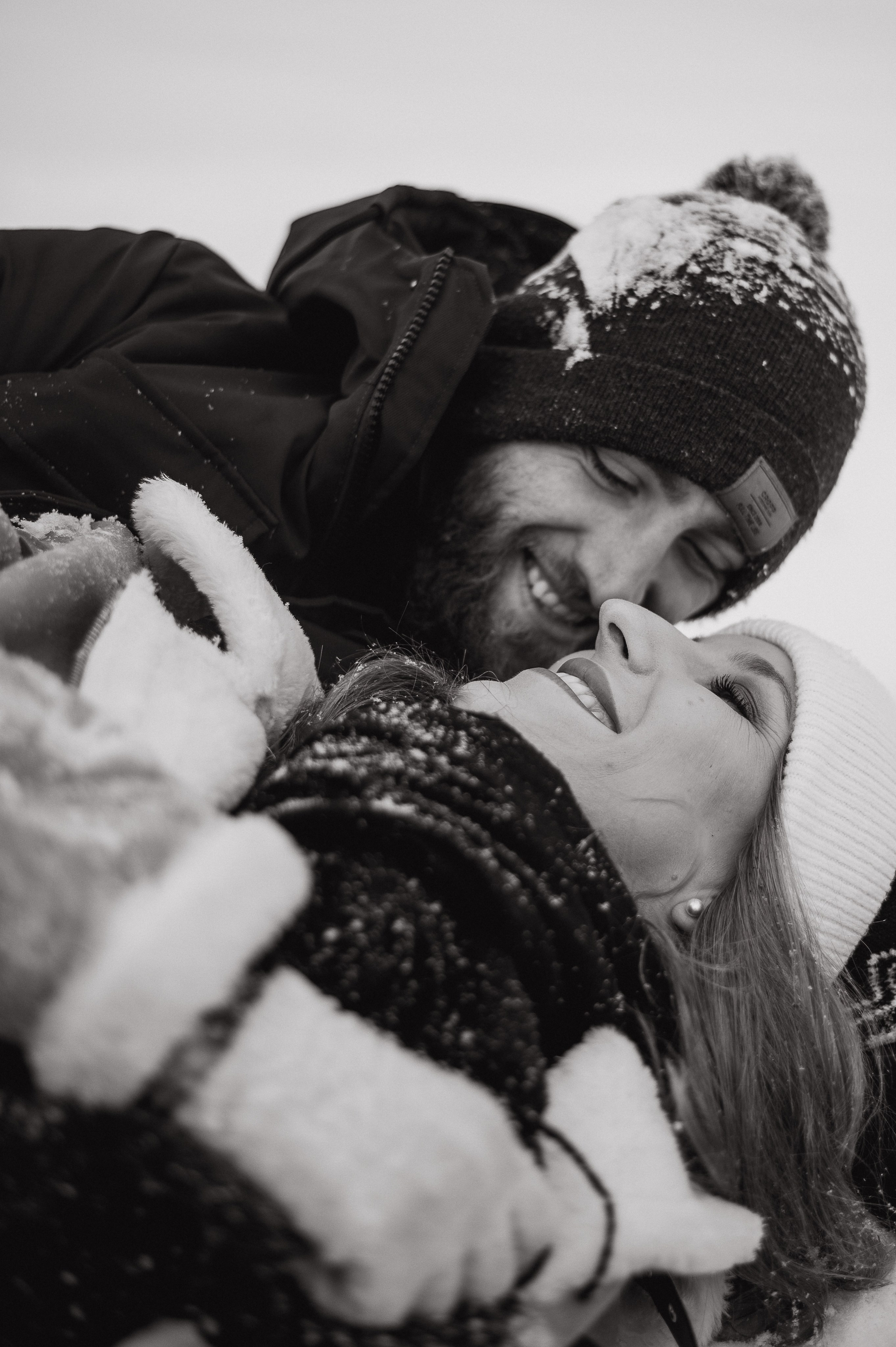 Kasia & Czarek - Sesja zimowa w Wołominie. Naturalnie pięknie - Klaudia Rowicka