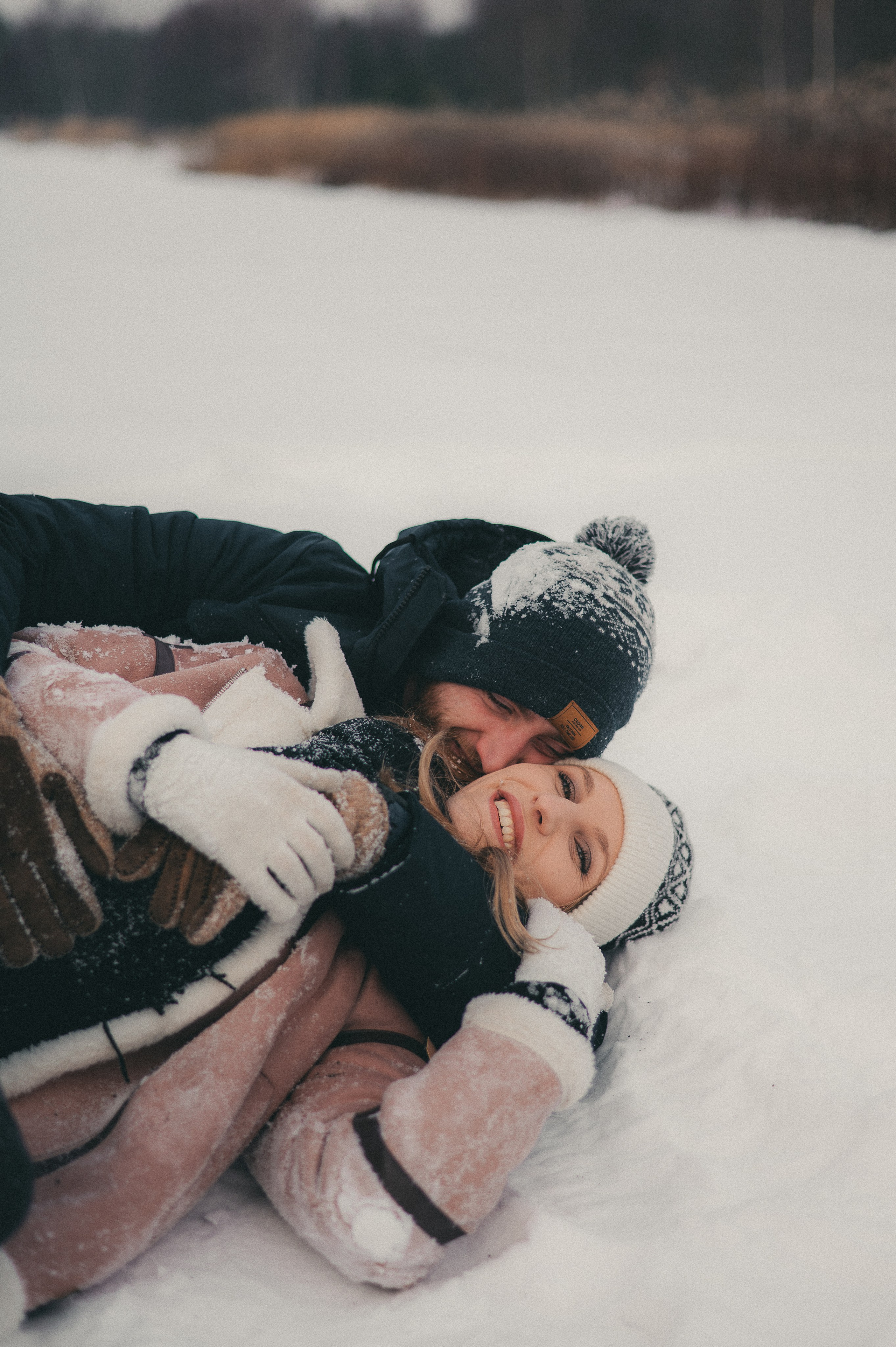 Kasia & Czarek - Sesja zimowa w Wołominie. Naturalnie pięknie - Klaudia Rowicka
