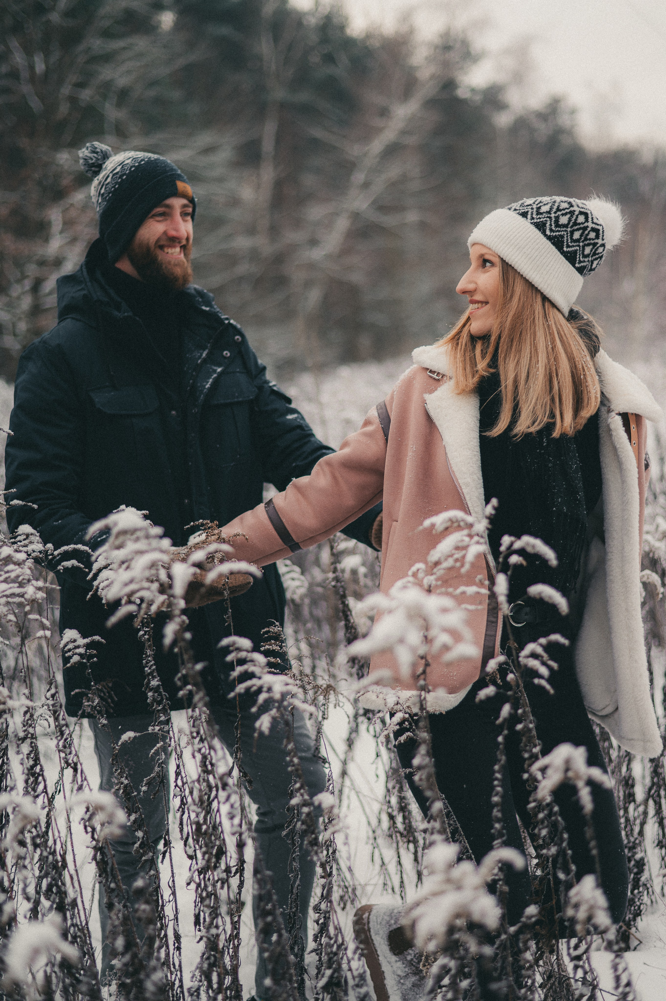 Kasia & Czarek - Sesja zimowa w Wołominie. Naturalnie pięknie - Klaudia Rowicka