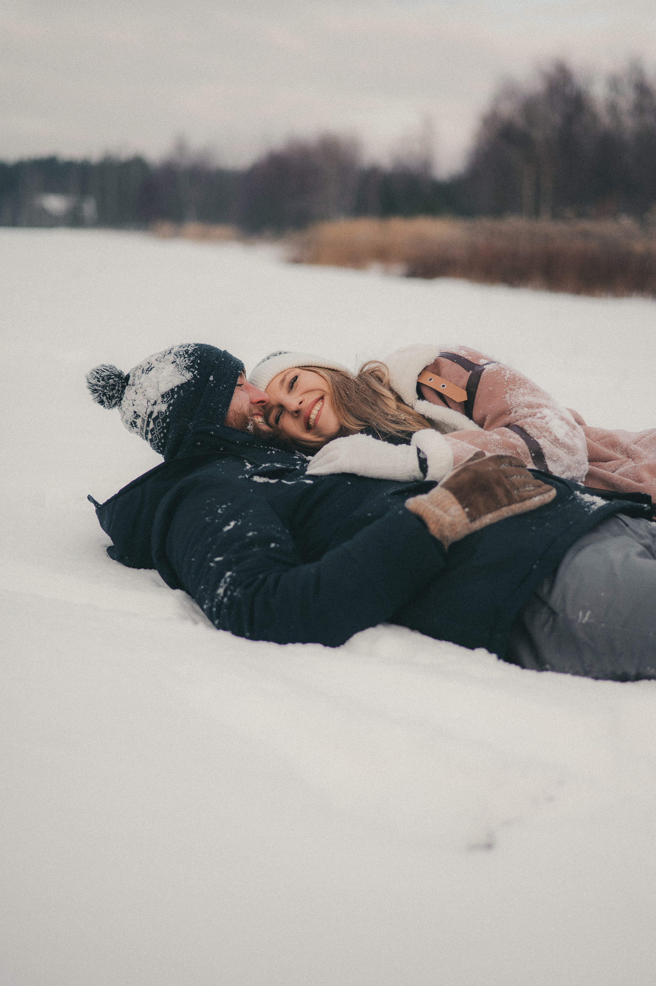 Kasia & Czarek - Sesja zimowa w Wołominie. Naturalnie pięknie - Klaudia Rowicka
