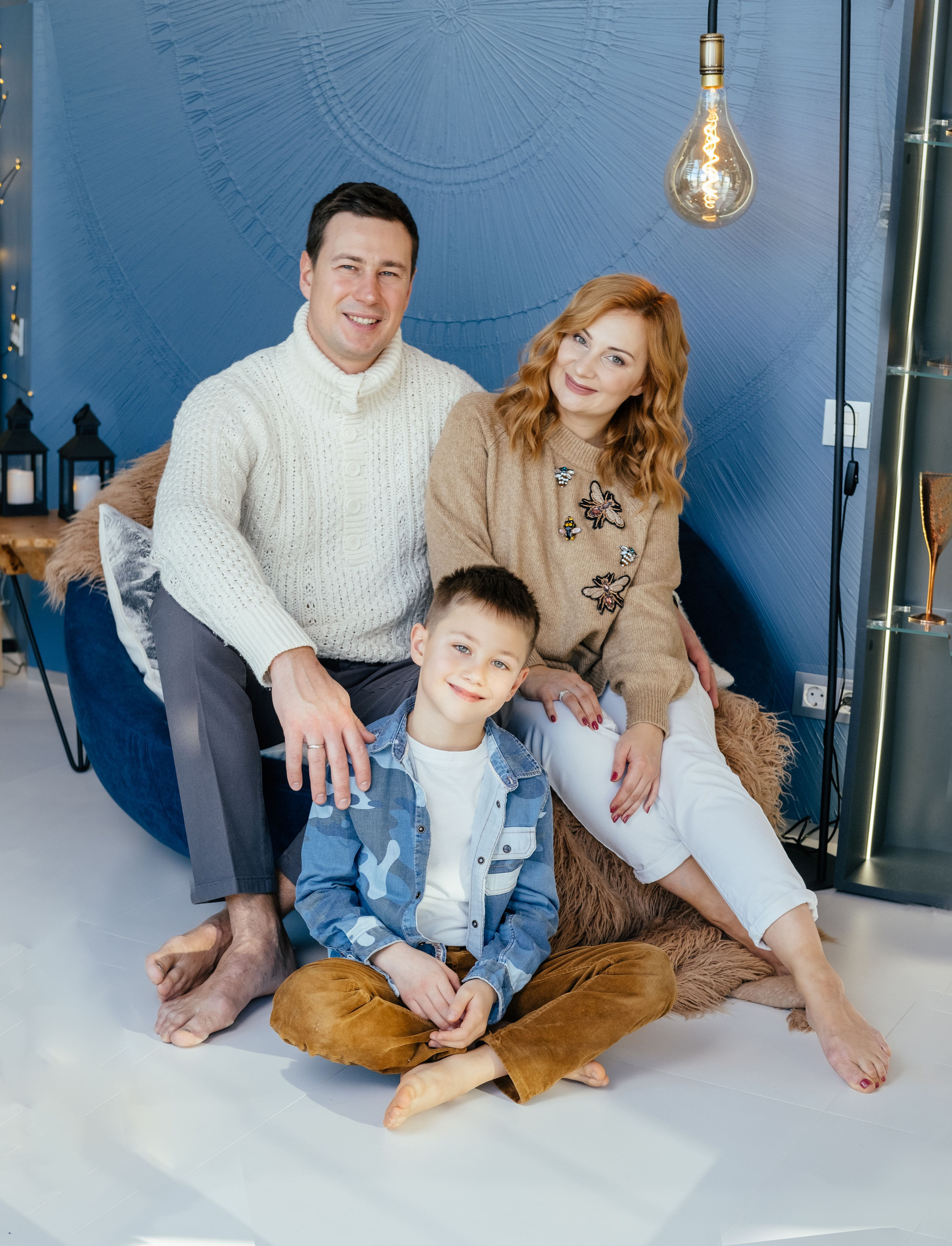 Новогоднее утро Тани, Леши и Кирюши. Сімейний і портретний фотограф у Києві Проценко Алла